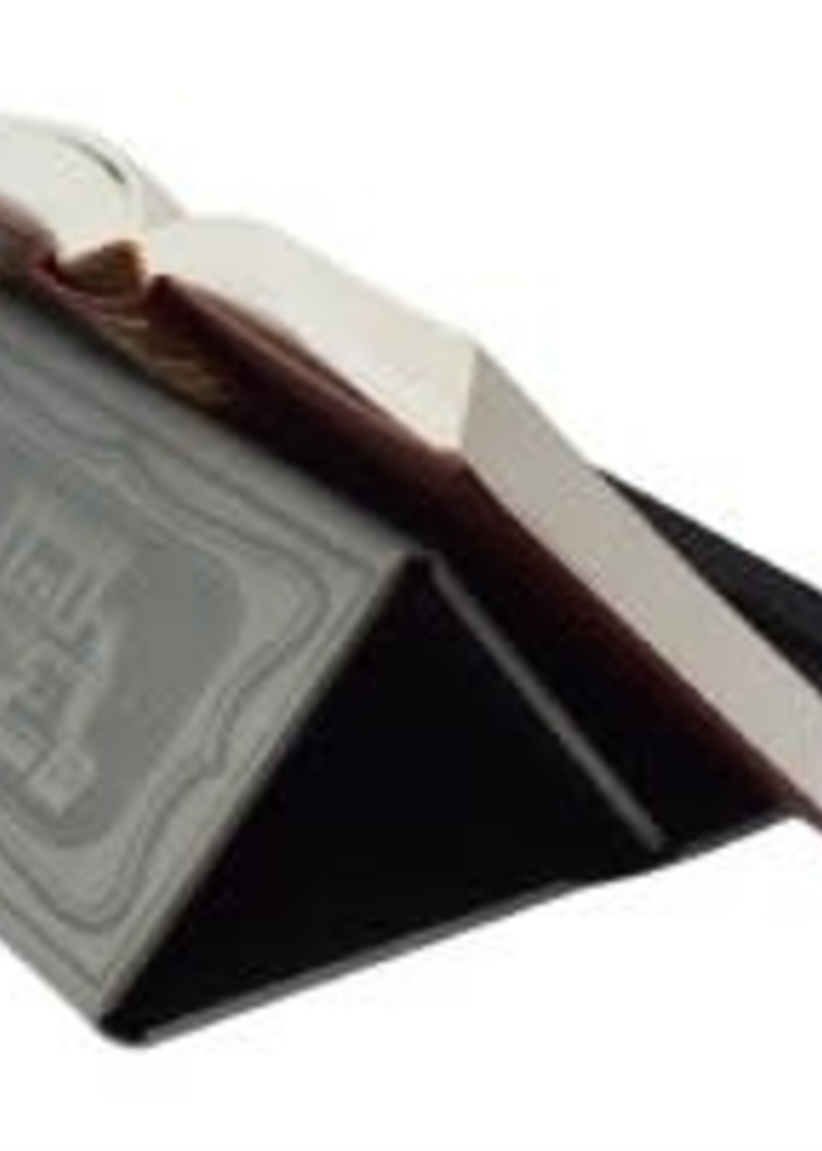 Faux Leather Shtender Book Stand Adjustable Compact Size Gray