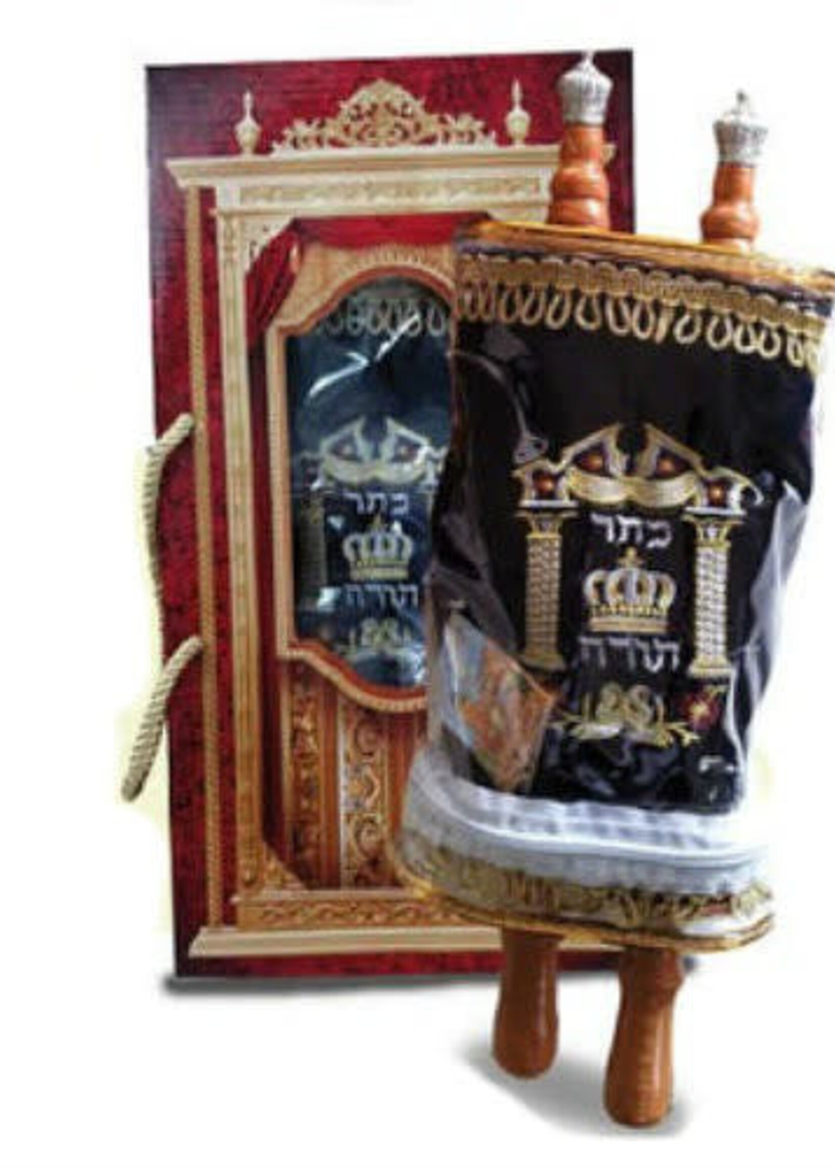 Medium Sefer Torah Velvet Cover Alef Beit (ST-TR5)