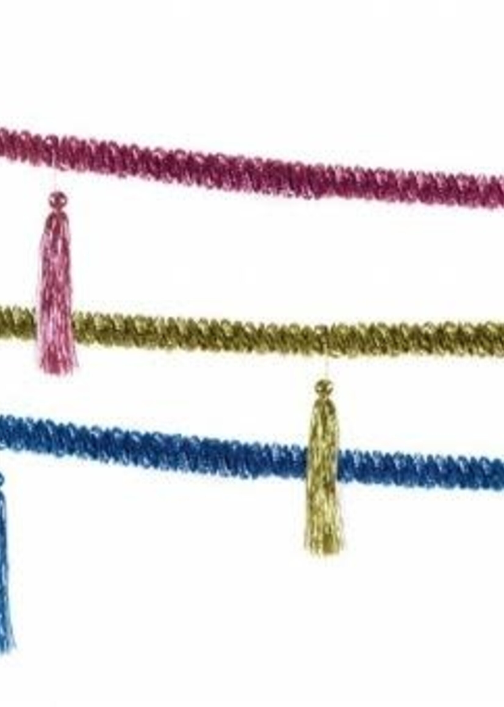 HEAVY TINSEL CHAIN WITH TASSLES 13' LONG