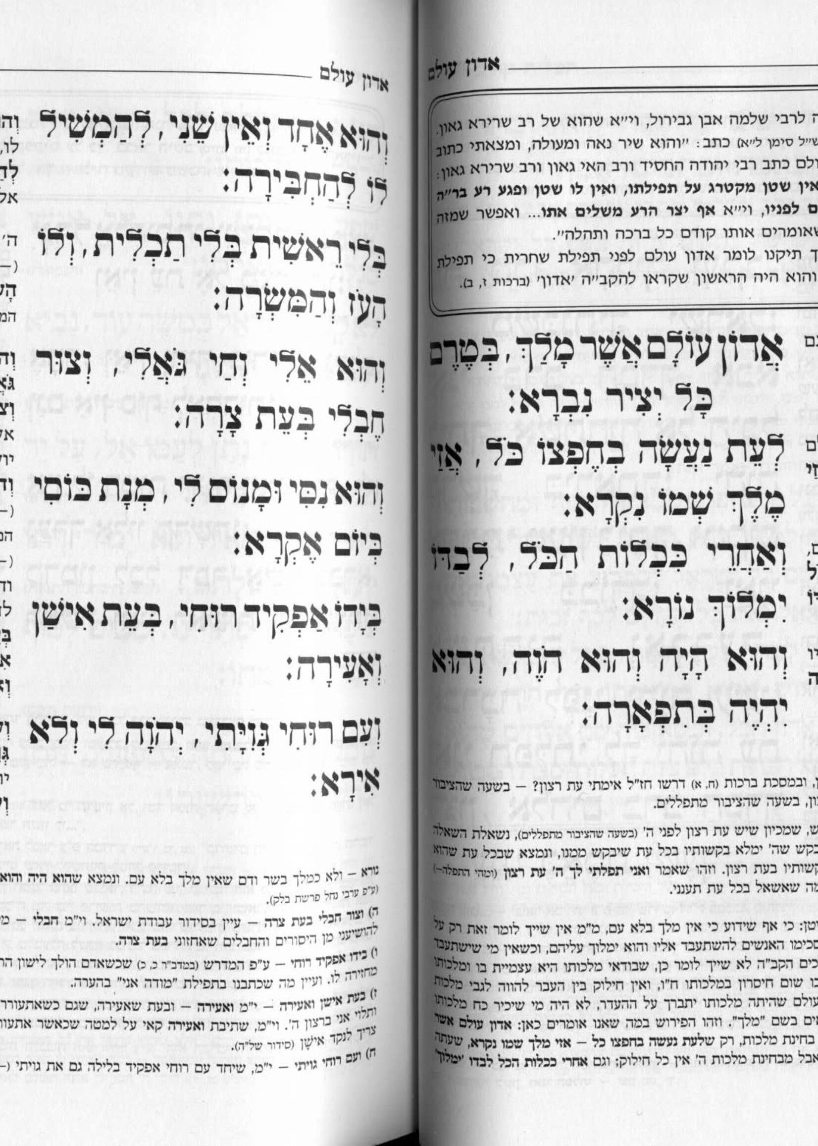 SIDDUR HAMEFORASH HARDCOVER WEEKDAY SEFARD / LARGE SIZE /  סידור המפורש החדש לימות החול - ספרד - גדול