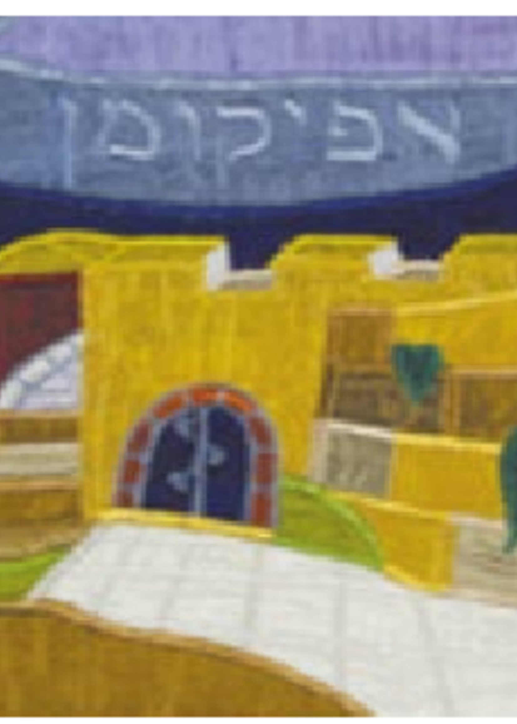 Raw Silk Afikomen Bag -Jerusalem Vista