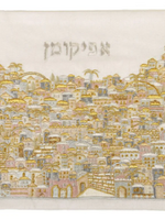 Emanuel Full Embroidered Afikoman Bag Jerusalem-- Multicolor