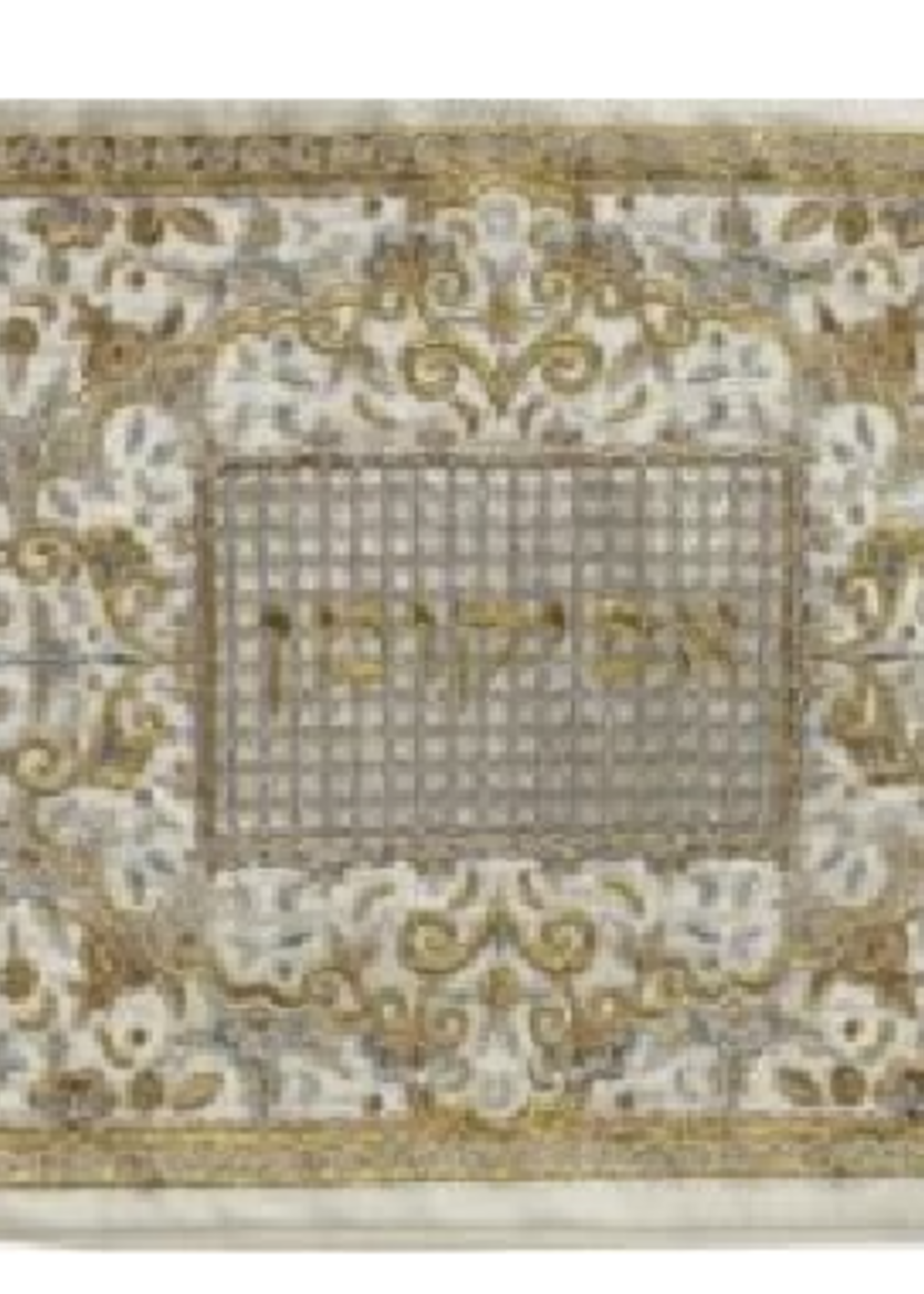 Full Embroidered Afikomen Bag - Oriental Gold and Grey