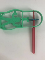 Plastic Colorful Clown Gragger 5.5"x6"