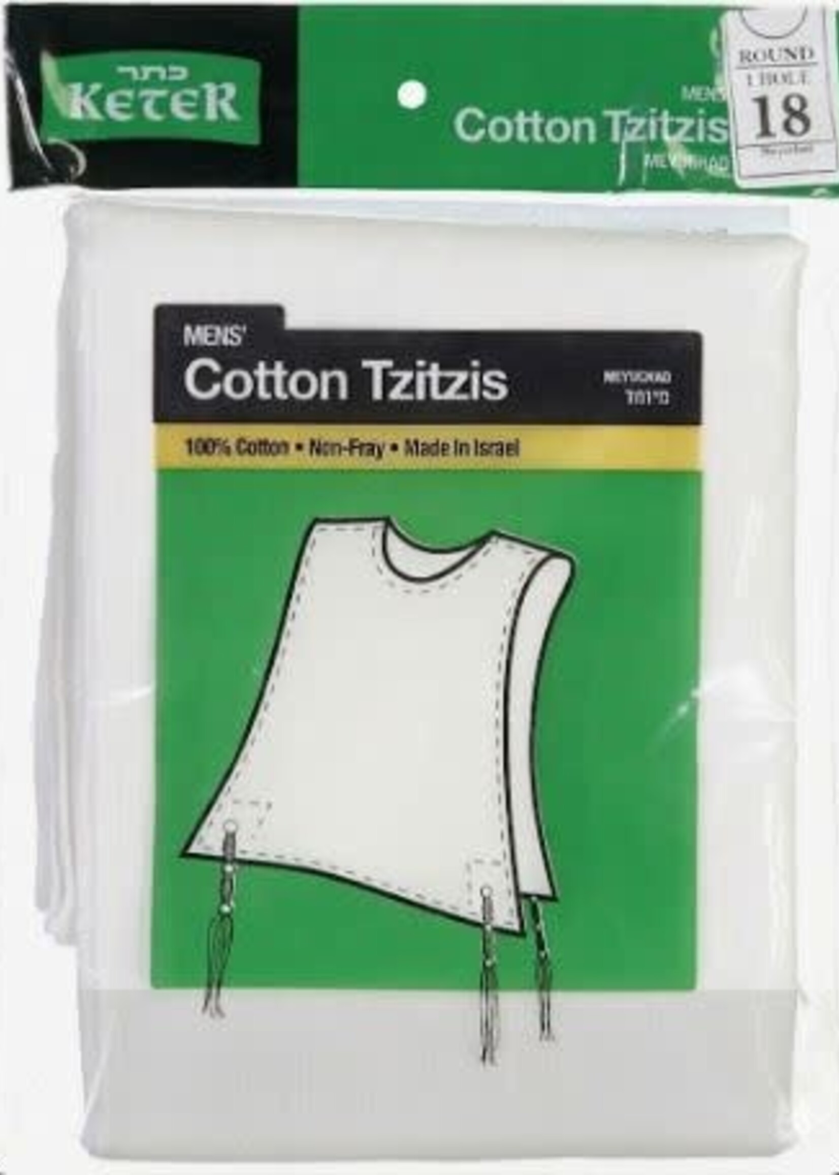 KETER COTTON  TZITZIS SIZE 18