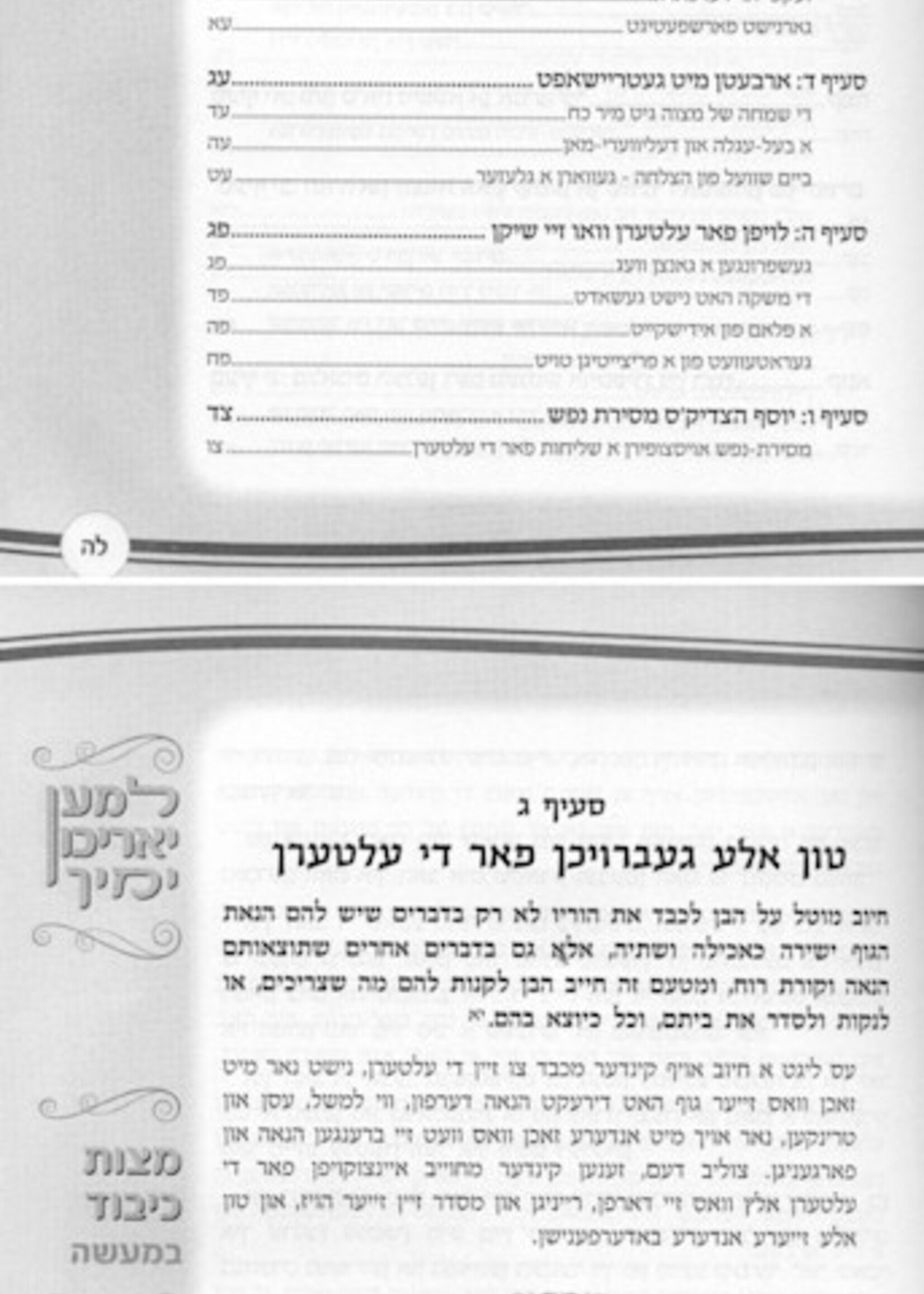 Lemaan Yarichun Yamecha - Yiddish / למען יאריכון ימיך - אידיש