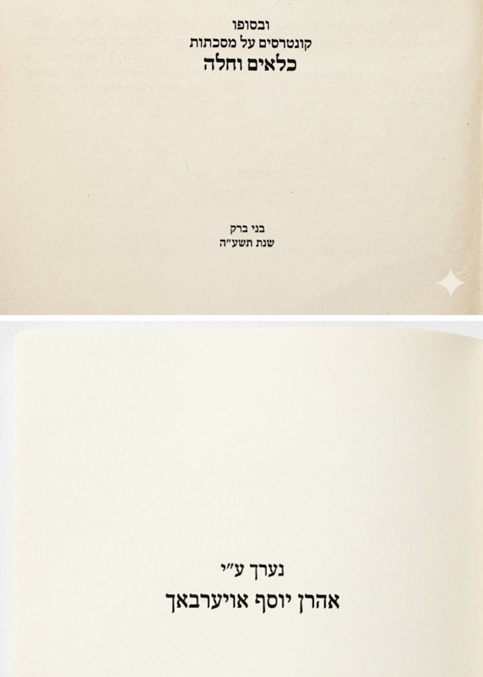 Beyom Kodshi Shabbat & Eruvin / ביום קדשי שבת ערובין