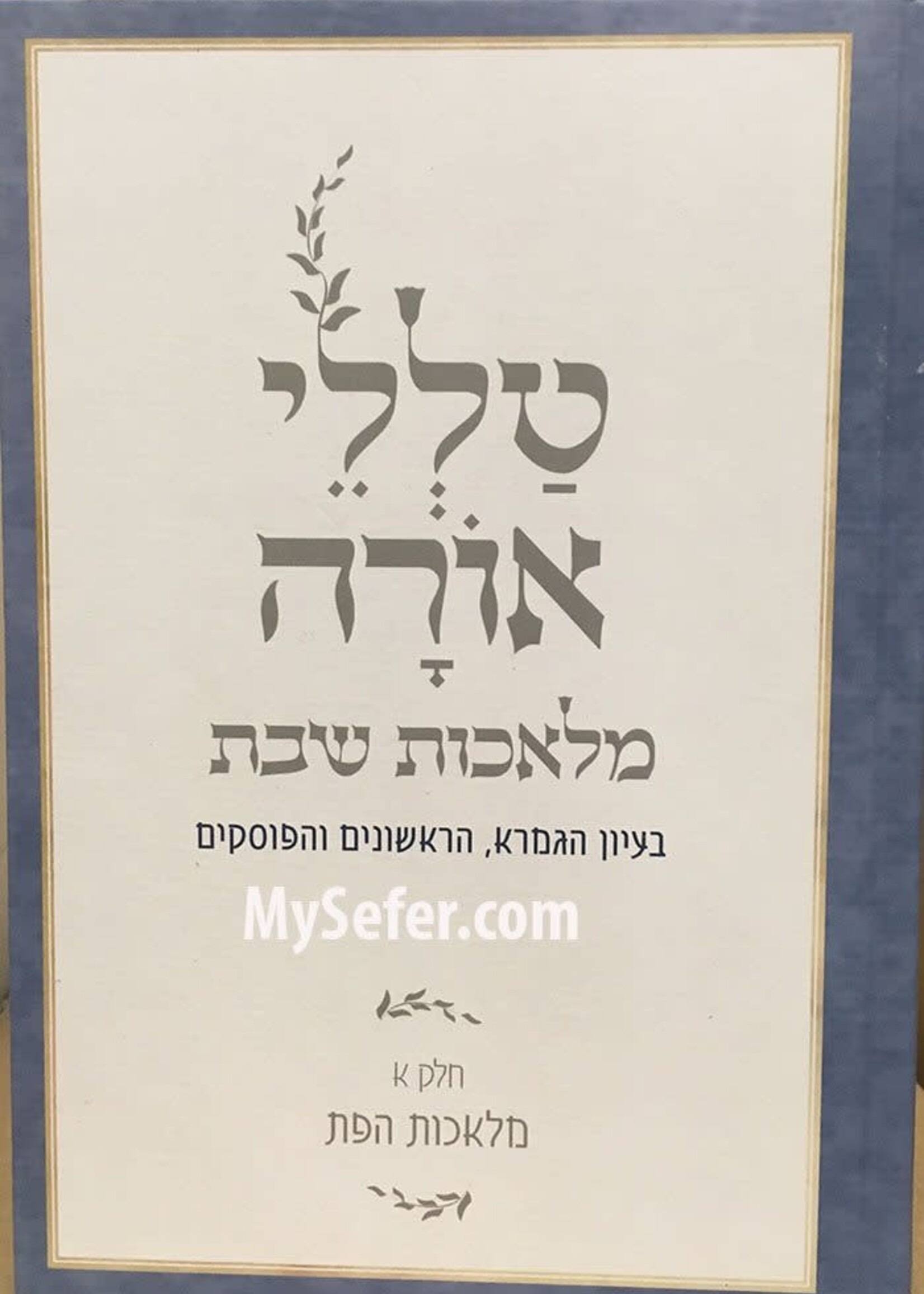 Talelei Orah - Melachot Shabbat vol. #1 | Rabbi Reuven Sasson / טללי אורה - מלאכות שבת כרך. #1 | הרב ראובן ששון