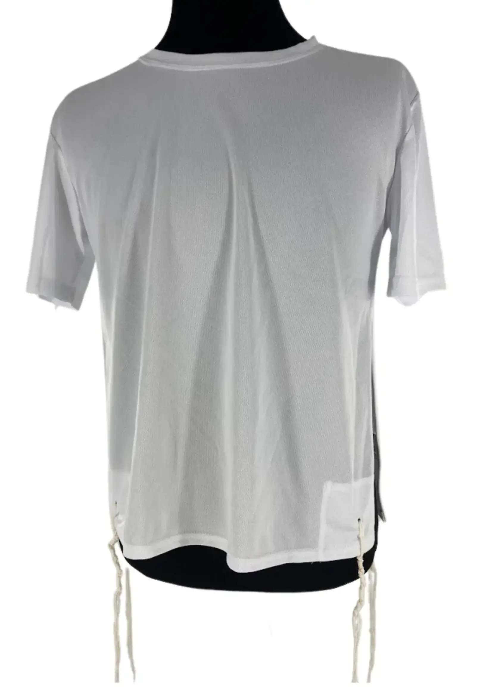DryTzit Dry Fit Sports Tzitzis-Polyester-White: Medium (38"-42")