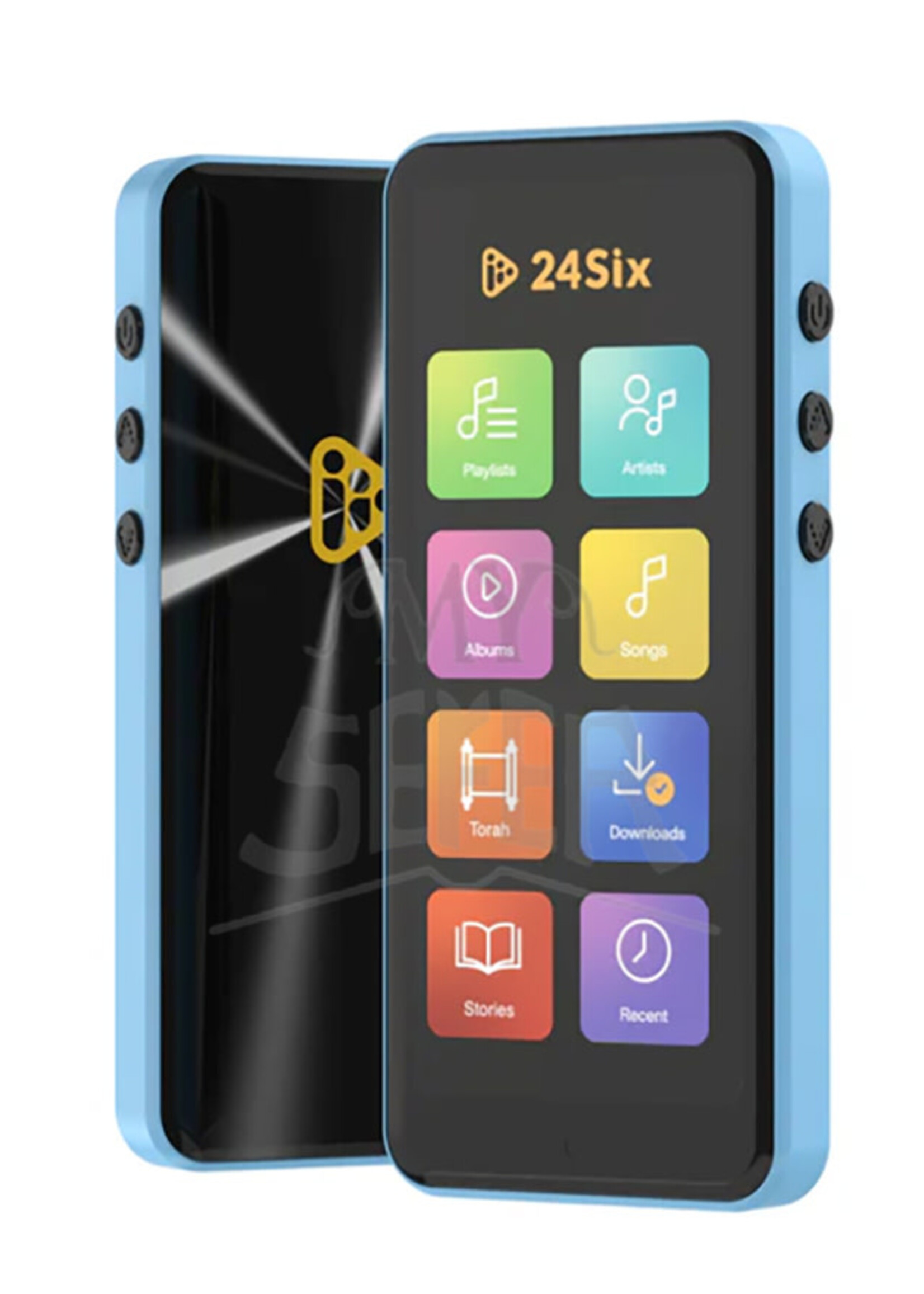 24Six Solo4 Mp3 Player - Jewish Music, Children's Stories and Torah Shiurim - Black