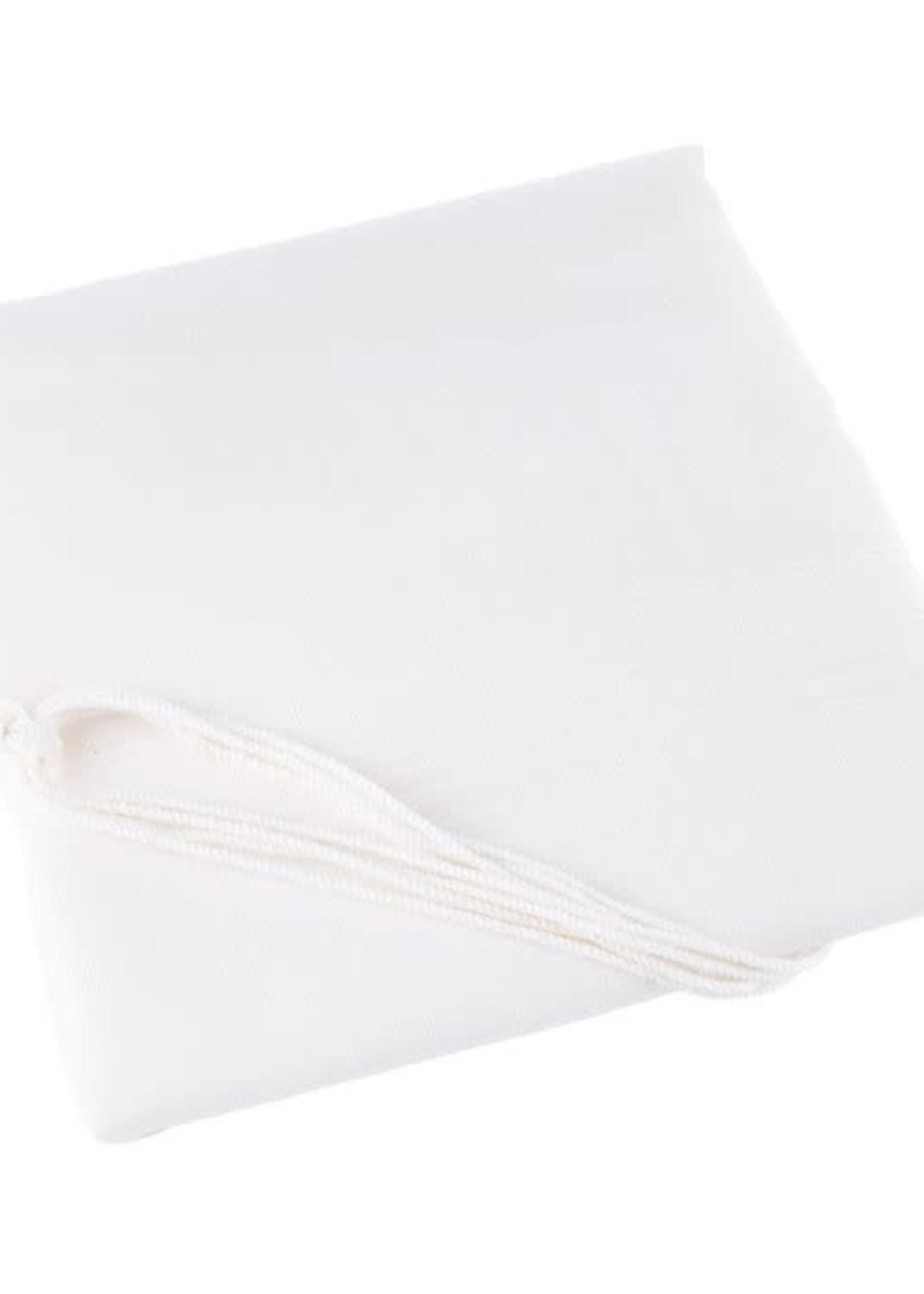 Arba Kanfos Wool Tzitzis White Edition - Avodas Yad Thin #22 Round Neck 1-Hole