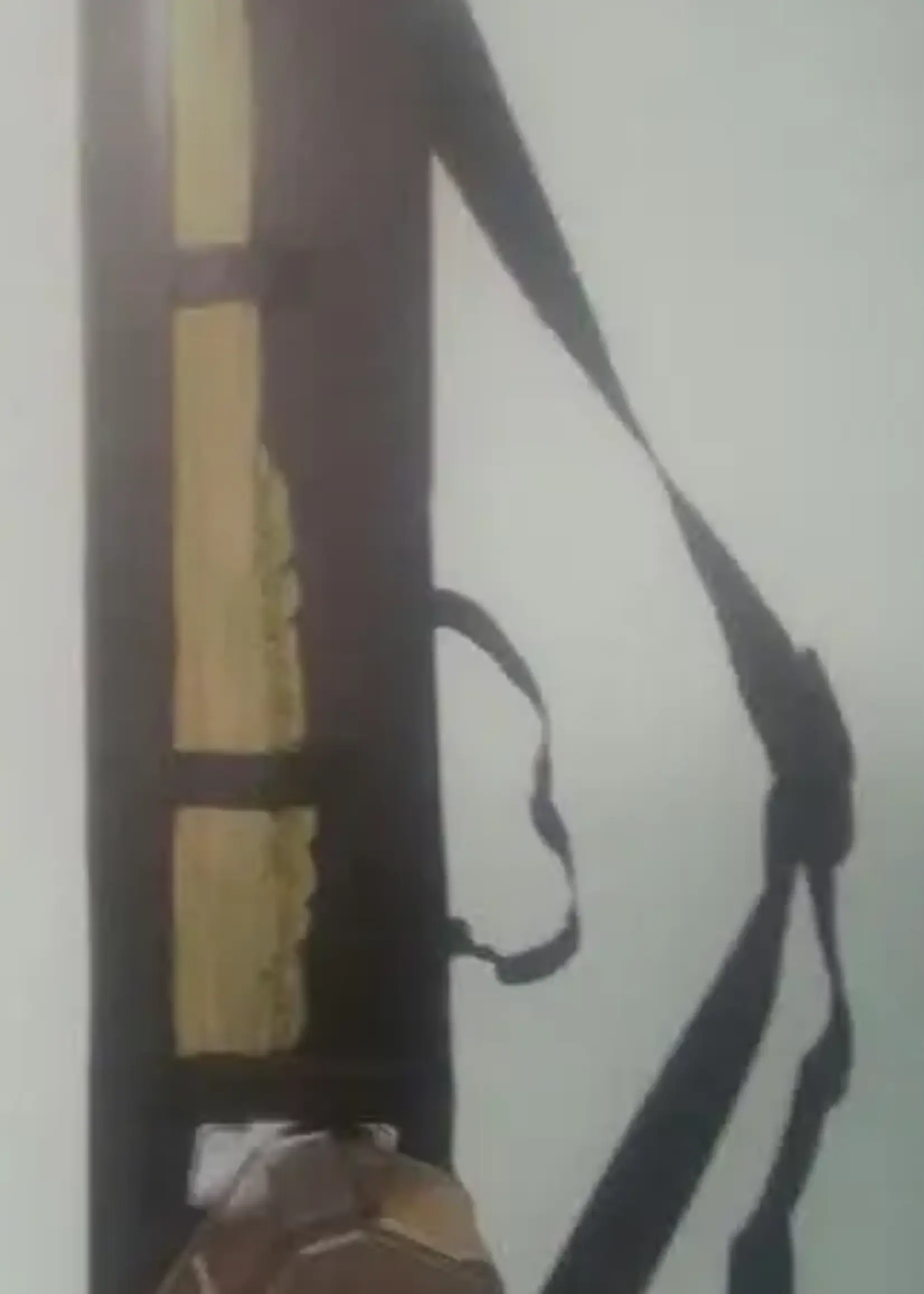 Black Lulav Holder Vinyl with Shoulder Strap and Etrog Pouch 47" Long