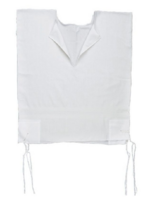 Tzitzis Poly Cotton #3 Thin Meyuchad (Machine Made) V Neck 1 Hole