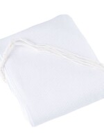 Arba Kanfos Mesh Poly Tzitzis Round Neck #7 Kids Thin Meyuchad (Machine Made)
