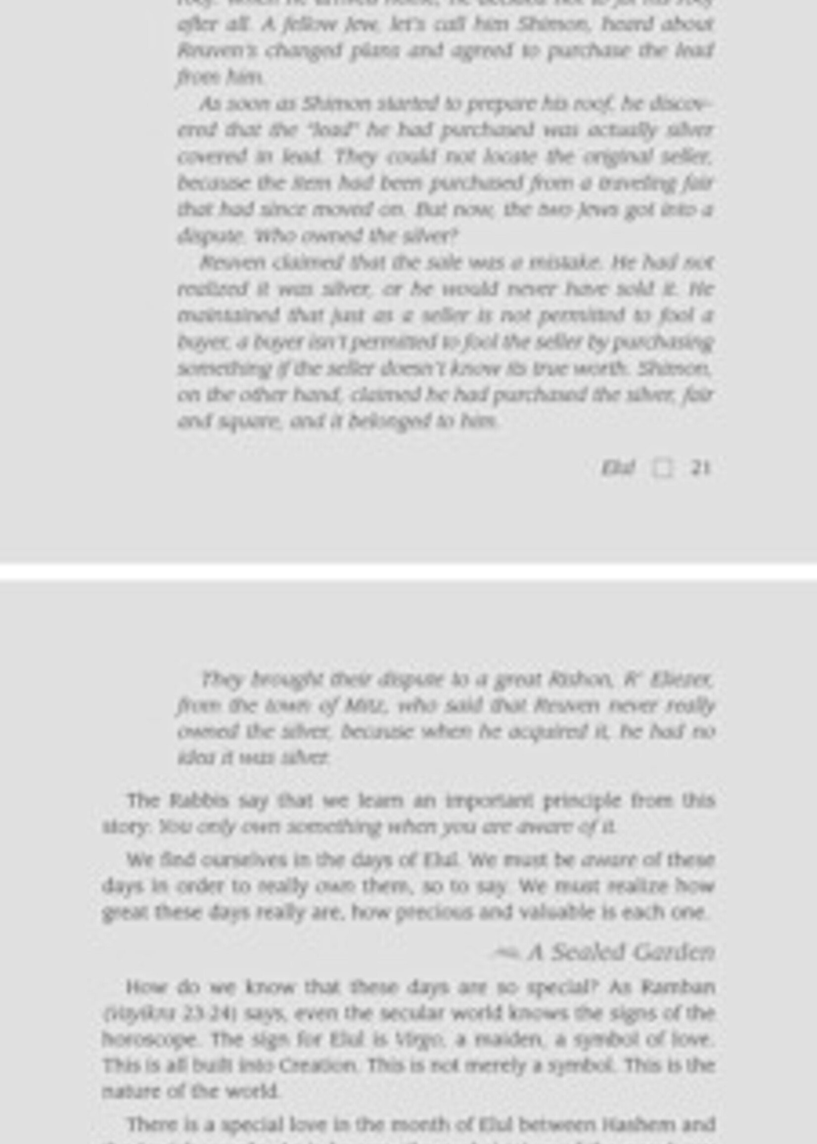 Rabbi Eli Mansour / Rabbi David Sutton A Daily Dose of Preparation for Yamim Noraim