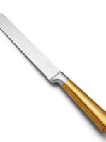 Stainless Steel Knife Gold Handle Non Serrated 13"