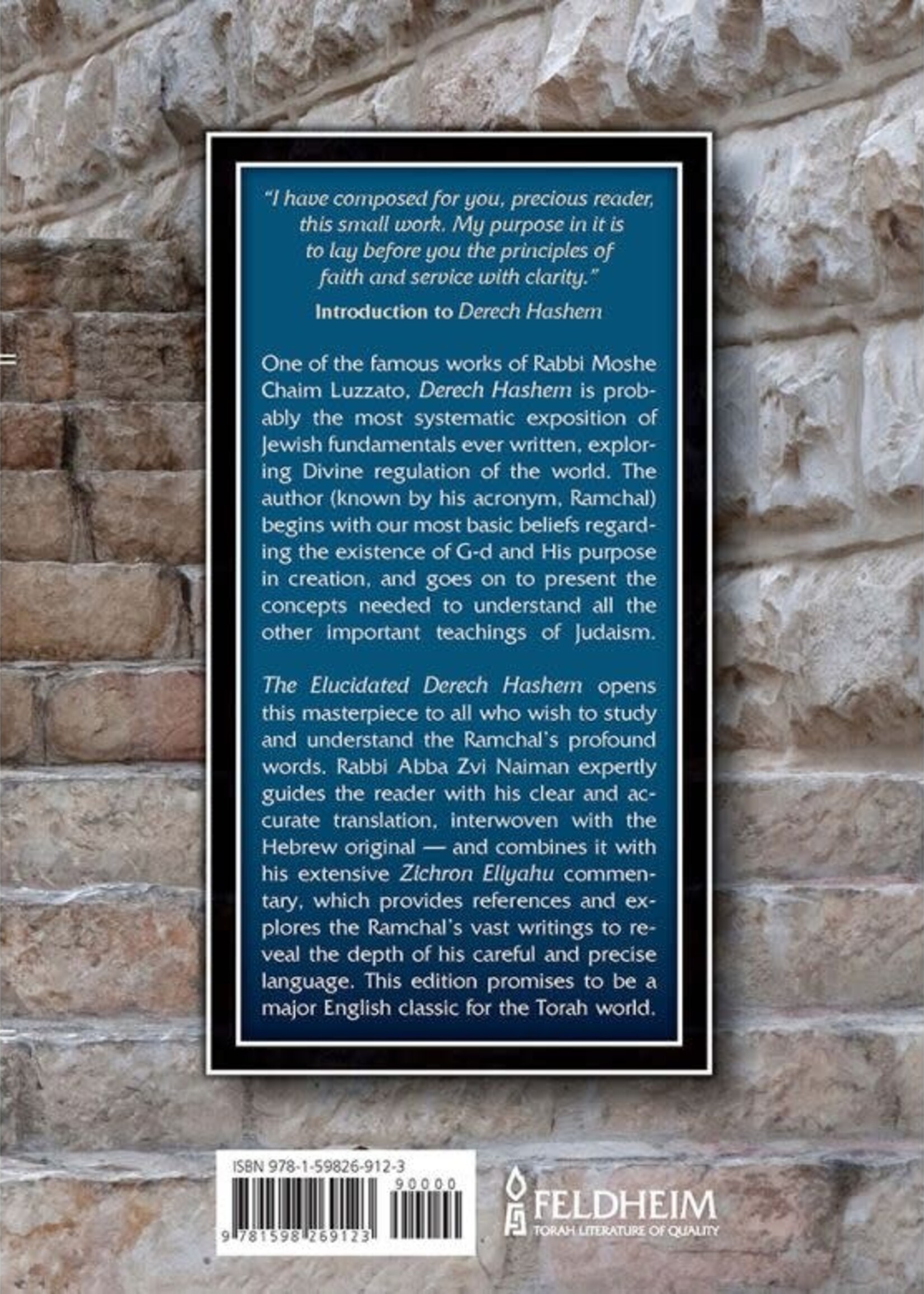 Rabbi Moshe Chaim Luzzatto The Elucidated Derech Hashem