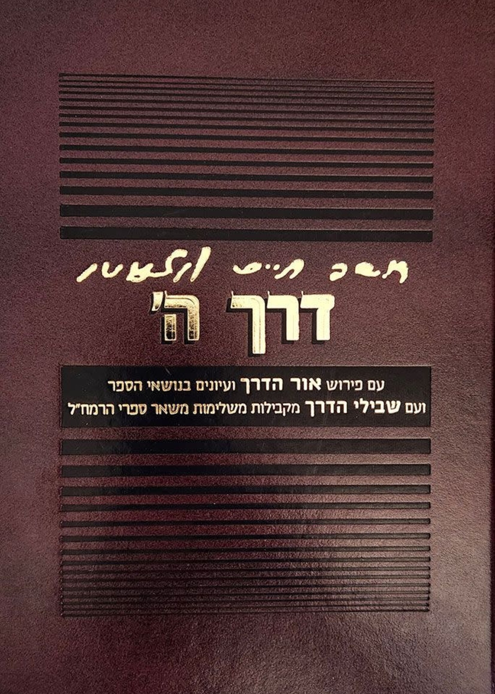 Rabbi Binyamin Efrati Derech Hashem Im Peirush Ohr Haderech (Hebrew Only) / דרך השם עם פירוש אור הדרך (עברית בלבד)
