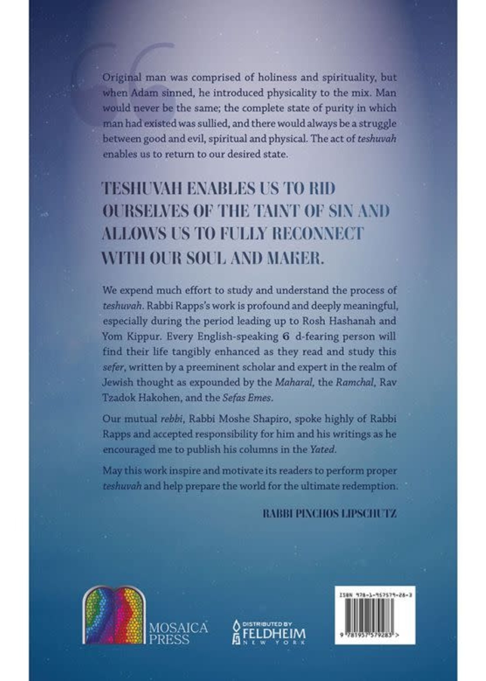 Rabbi Ahron Rapps The Secret Of Teshuvah