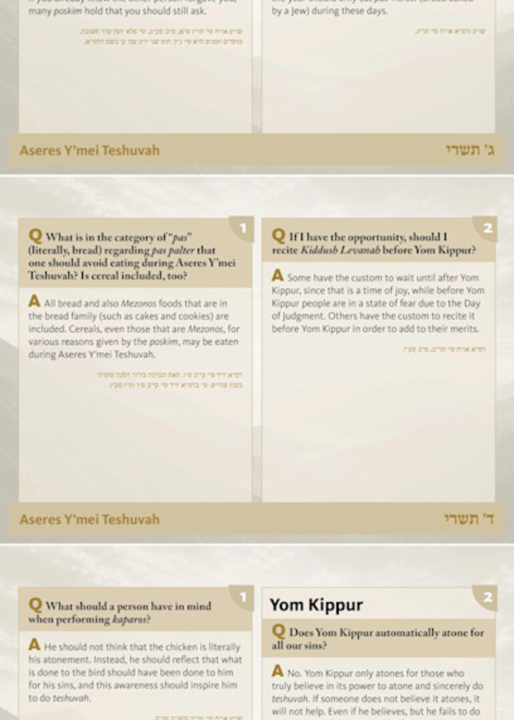 Rabbi Shimon Frank 2 Halachos a Day Calendar