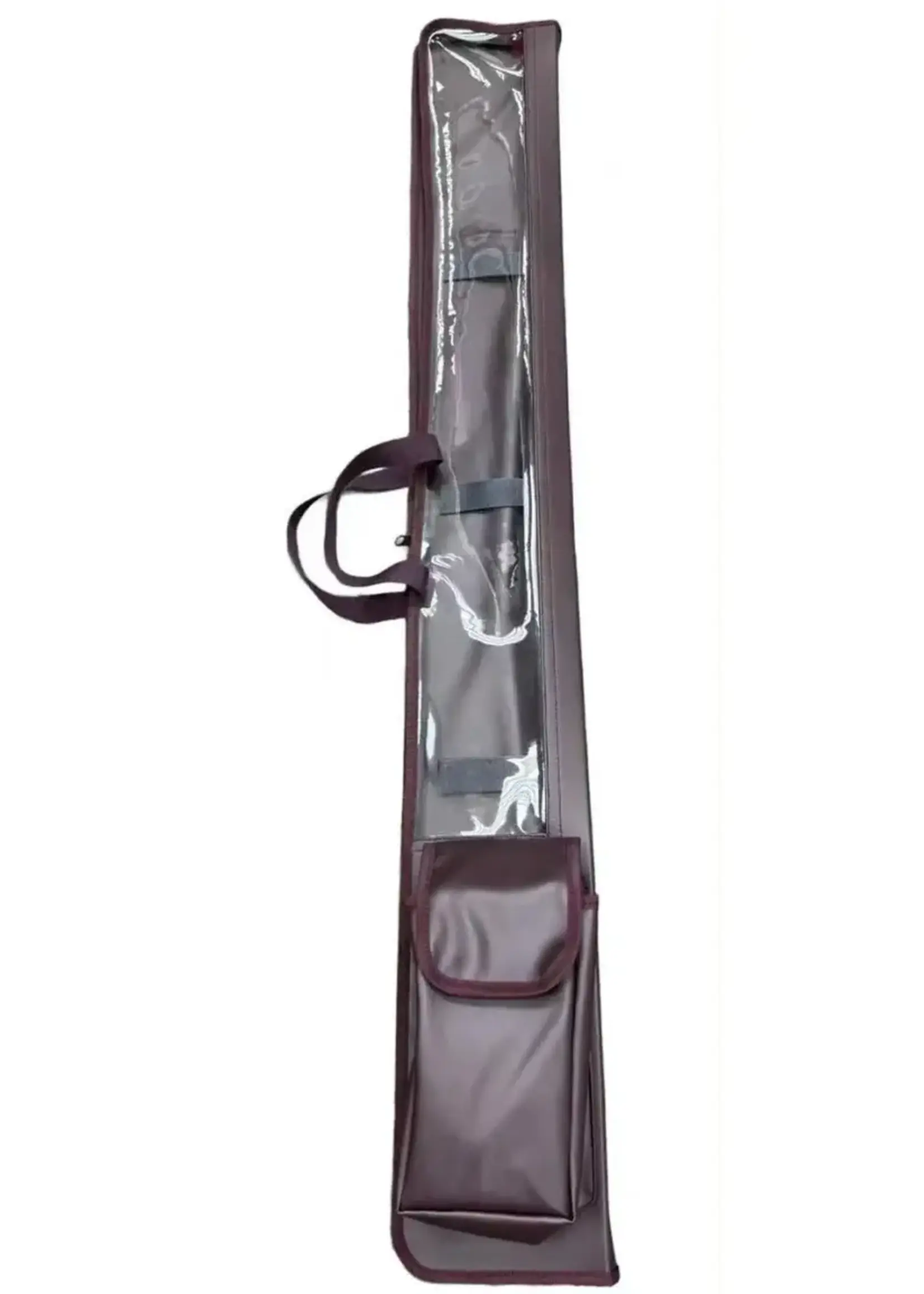 Leatherette Lulav Holder with Shoulder Strap and Esrog Pouch 47" Brown
