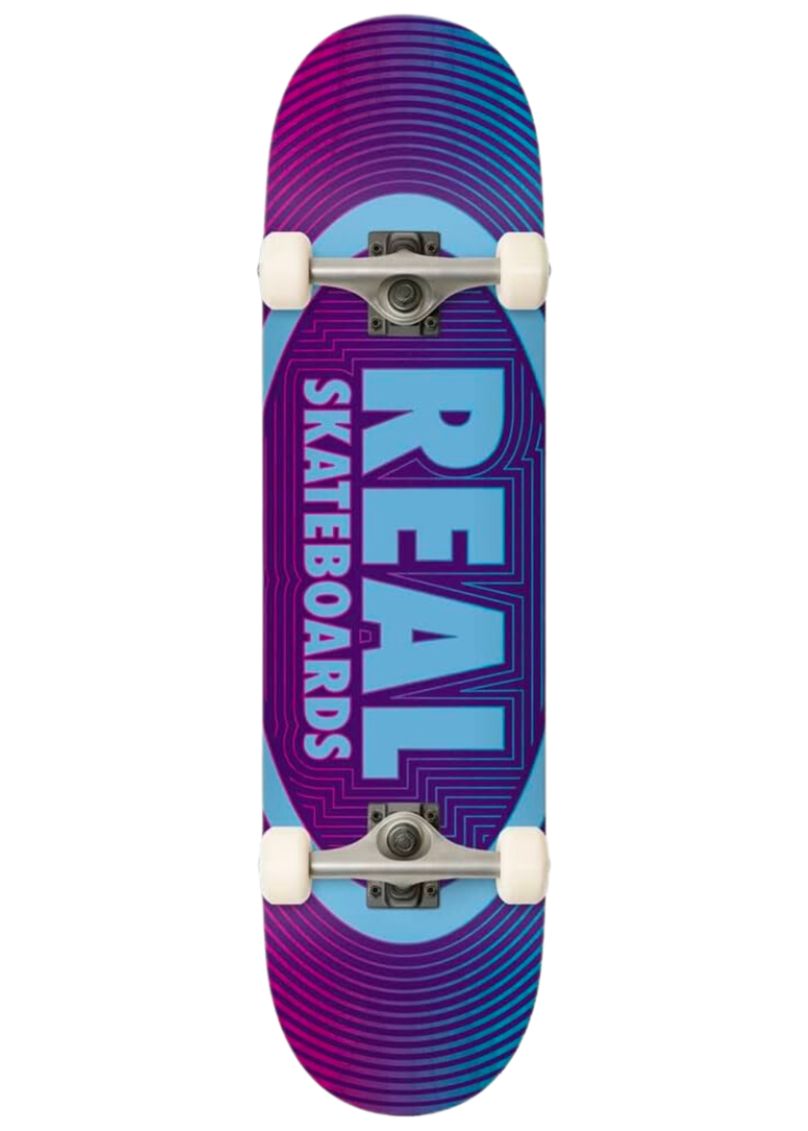 REAL CONCENTRIC OVAL 8" COMPLETE SKATEBOARD