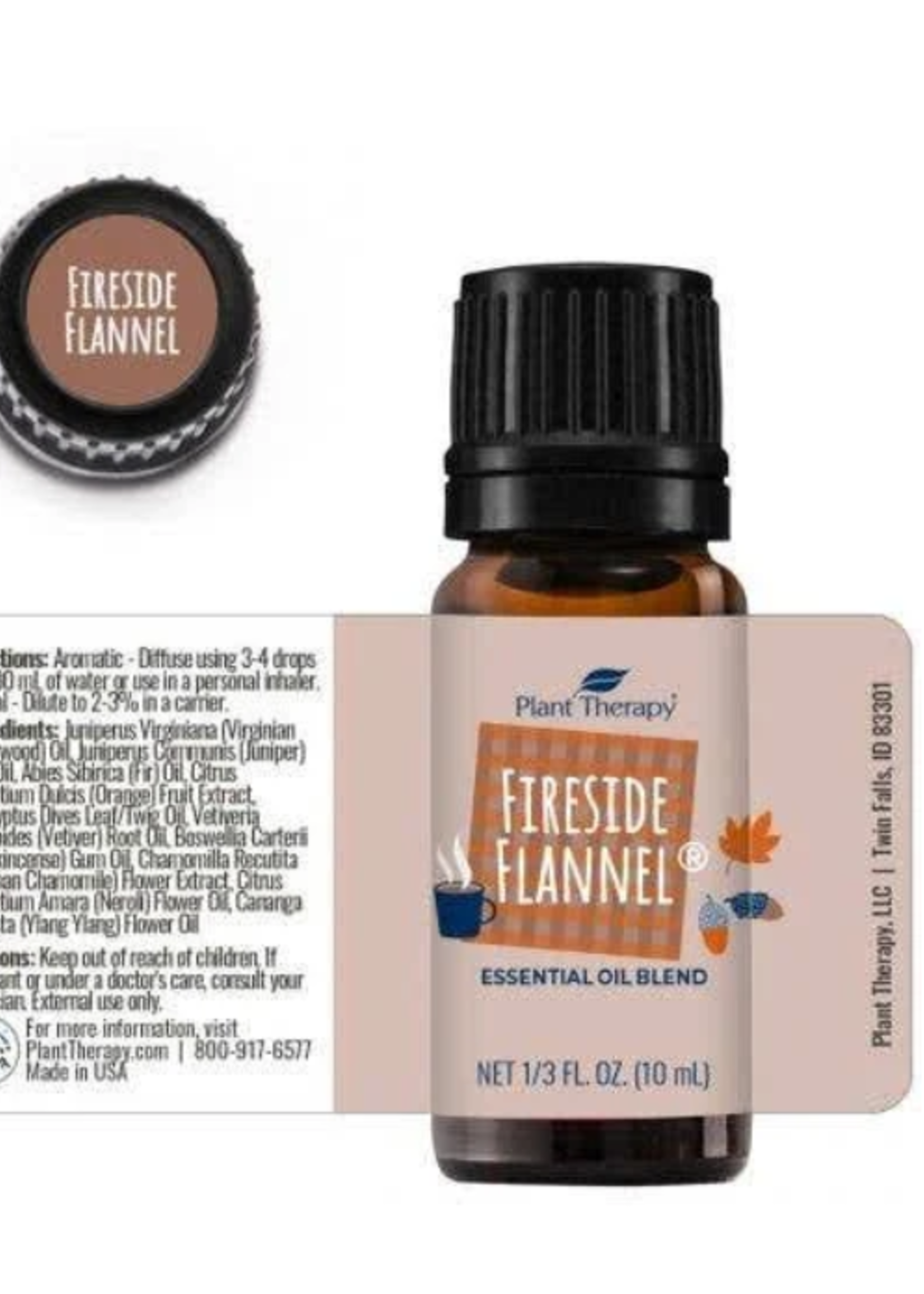 Plant Therapy Fireside Flannel Essential Oil 10mL