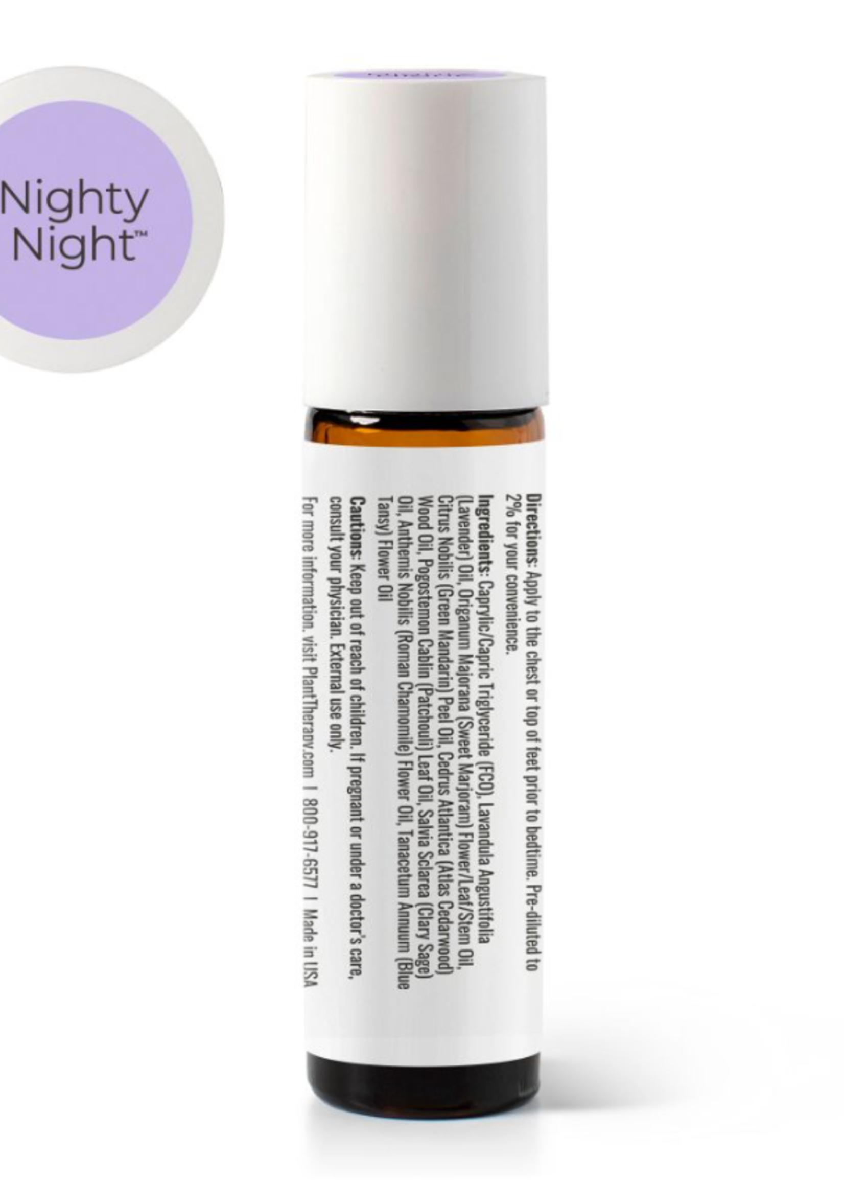 Plant Therapy Nighty Night Blend Essential Oil Roll On 10mL