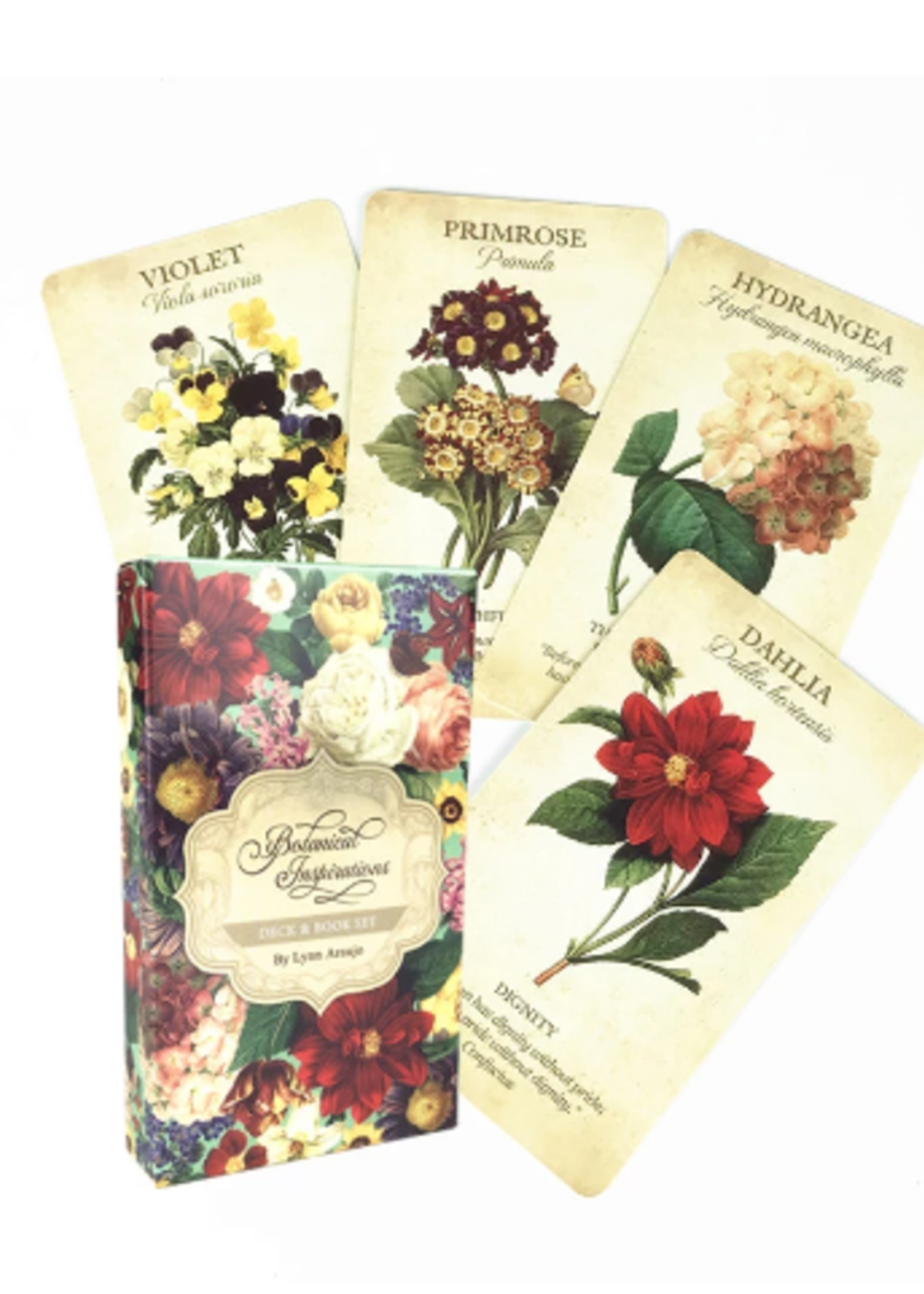 Botanical Inspiration Deck, 44 Card Deck, Guide Book, & Fold-out Guide