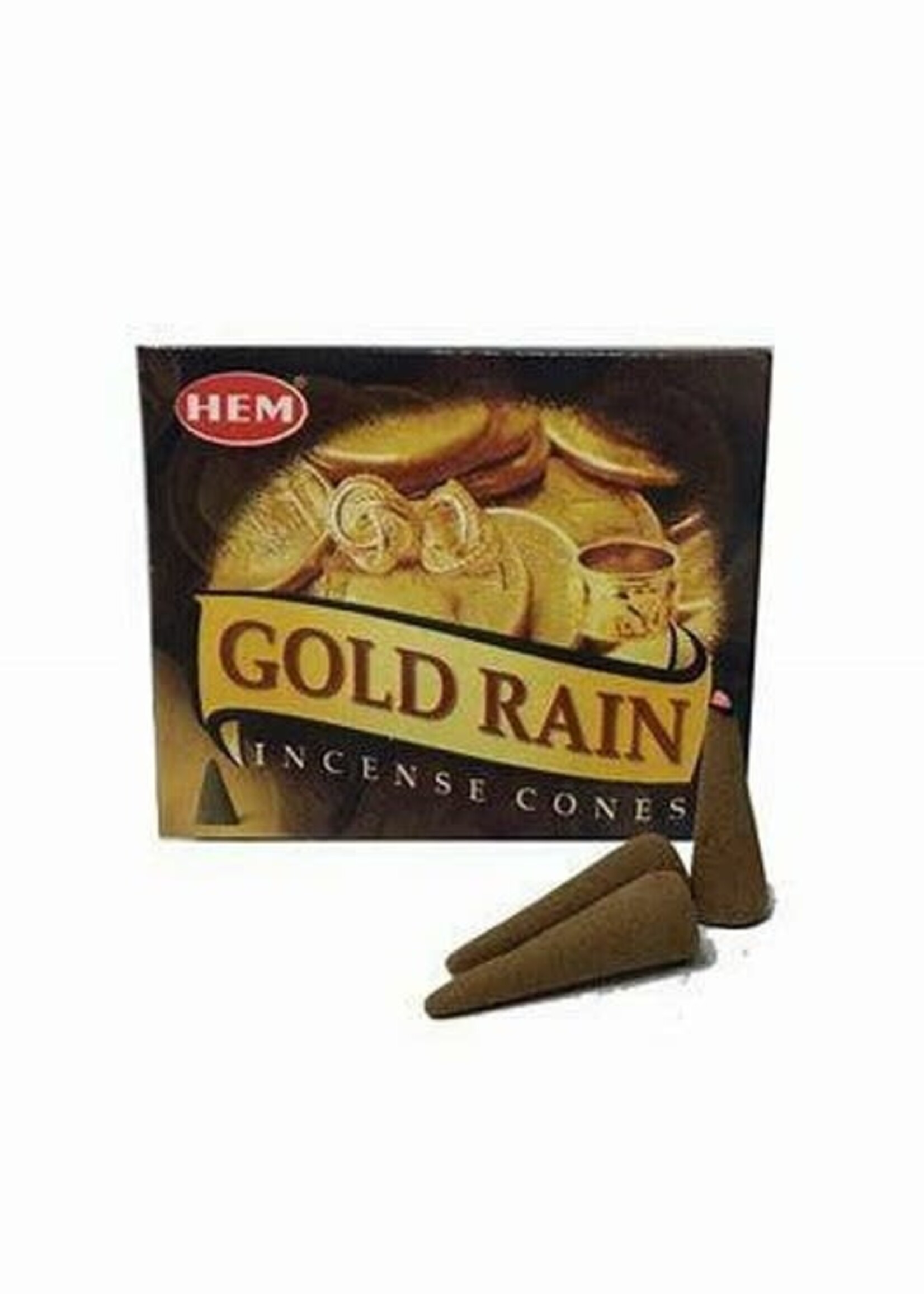 HEM Gold Rain  Incense Cones HEM