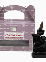 Satya Positive Vibes Backflow Dhoop  Cones