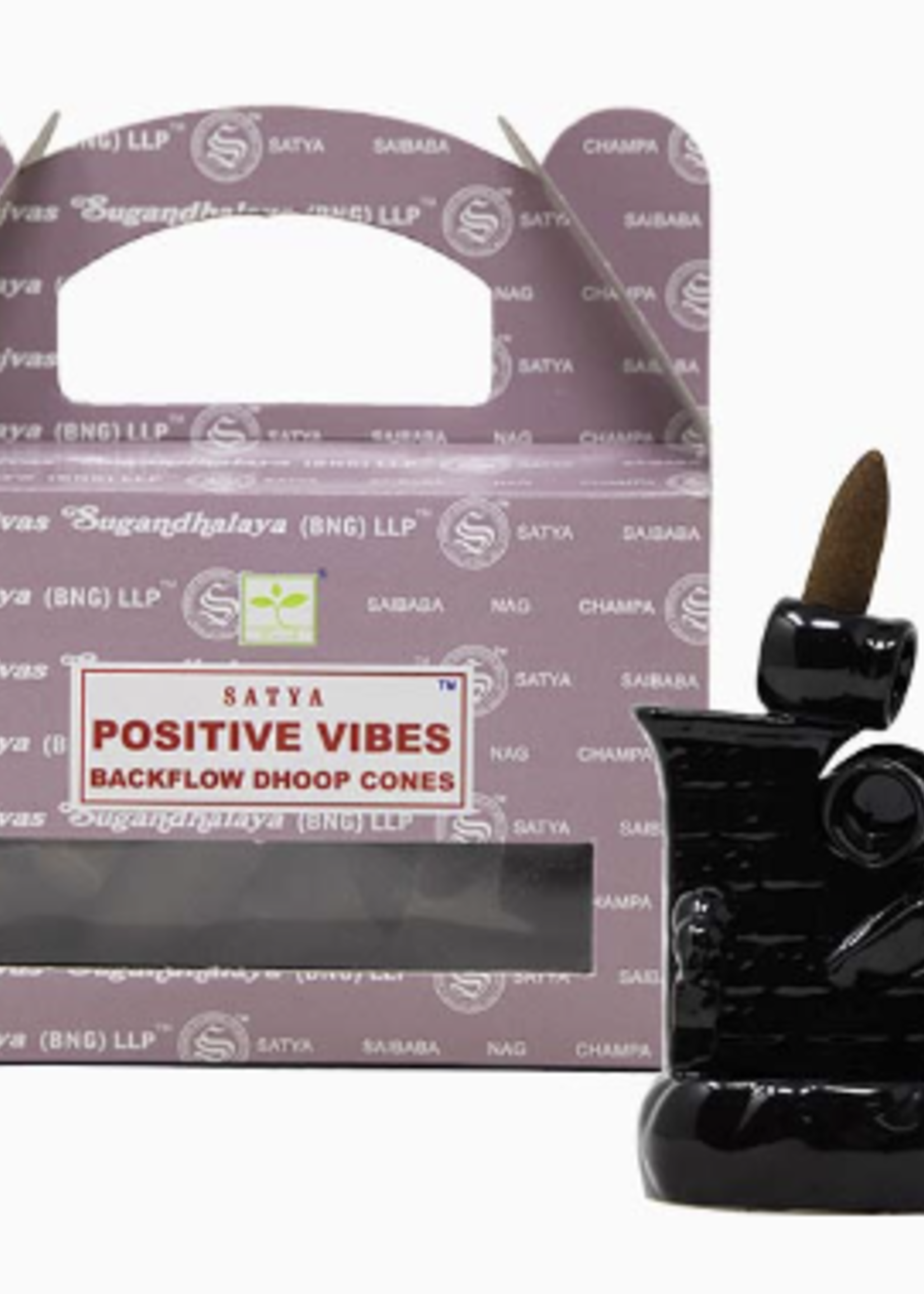 Satya Positive Vibes Backflow Dhoop  Cones