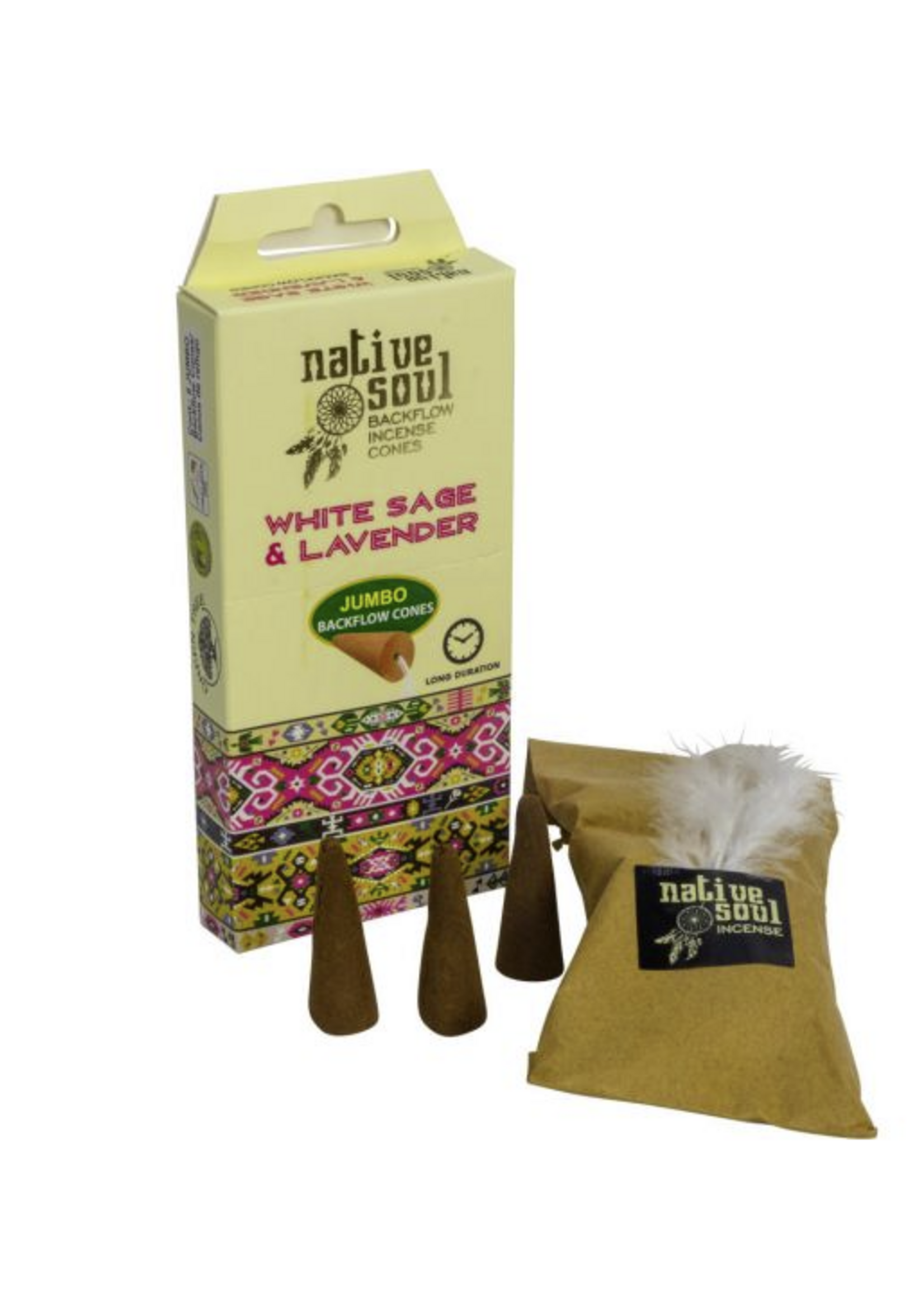 Native Soul White Sage & Lavender Backflow Cones Native Soul