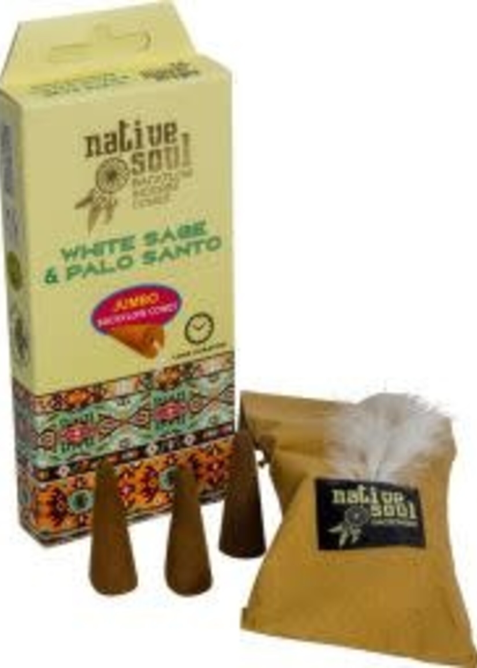 Native Soul White Sage & Palo Santo Backflow Cones Native Soul