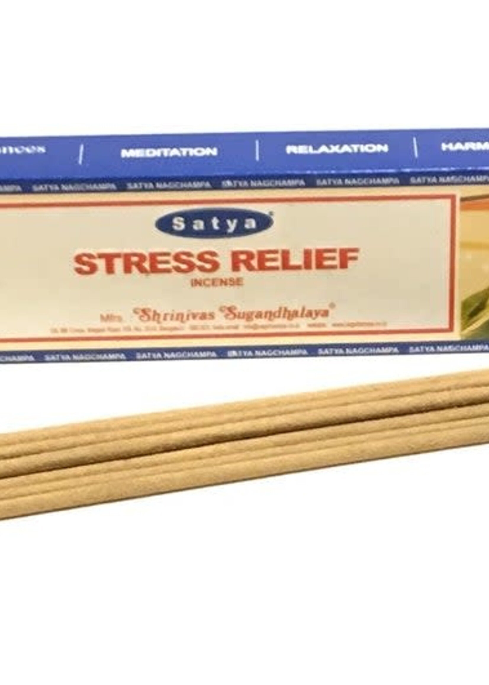 Satya Stress Relief Incense Sticks Satya 15g