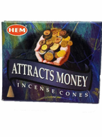 HEM Attracts Money Incense Cones HEM