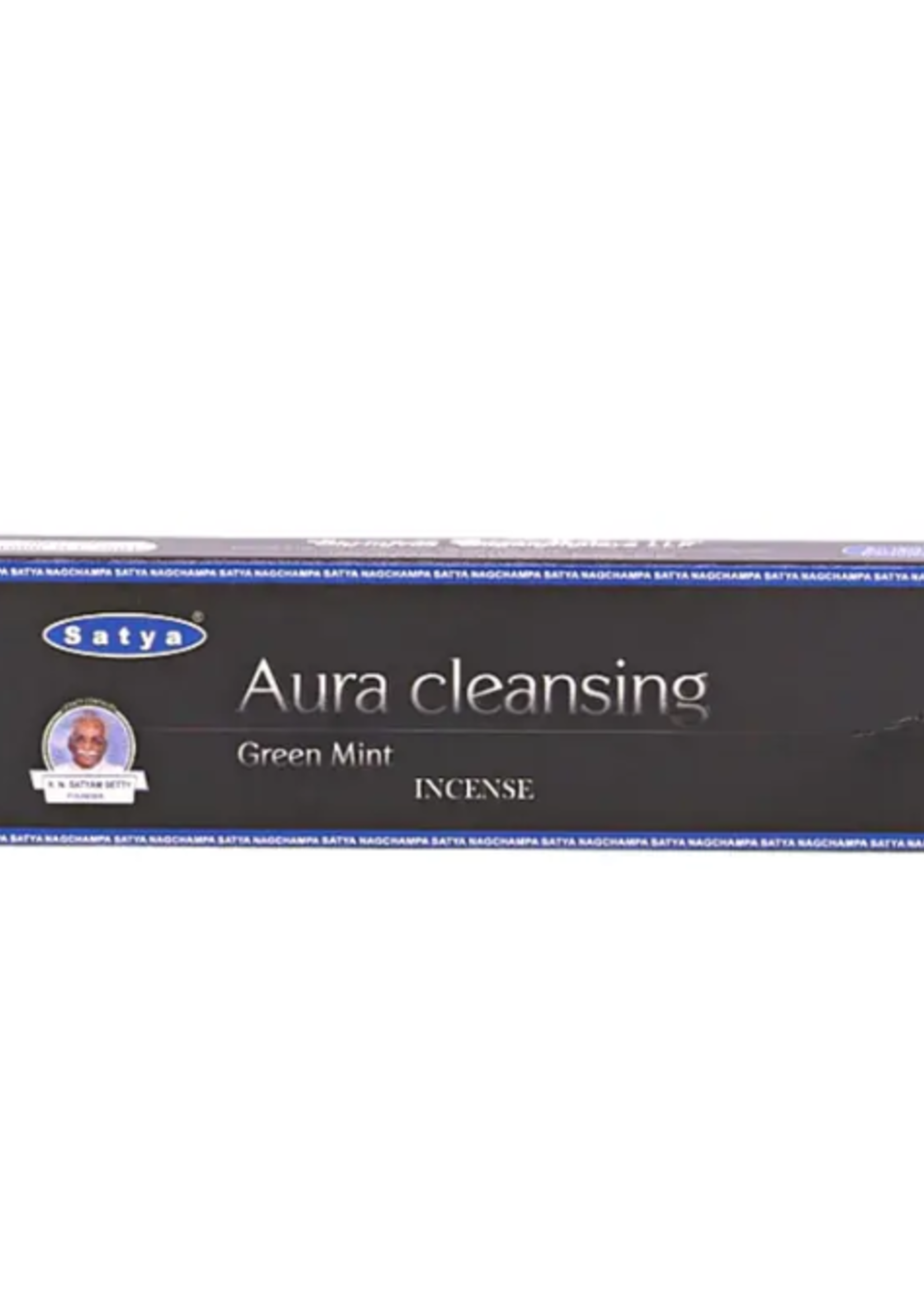 Satya Aura Cleansing Green Mint Incense Sticks 15g