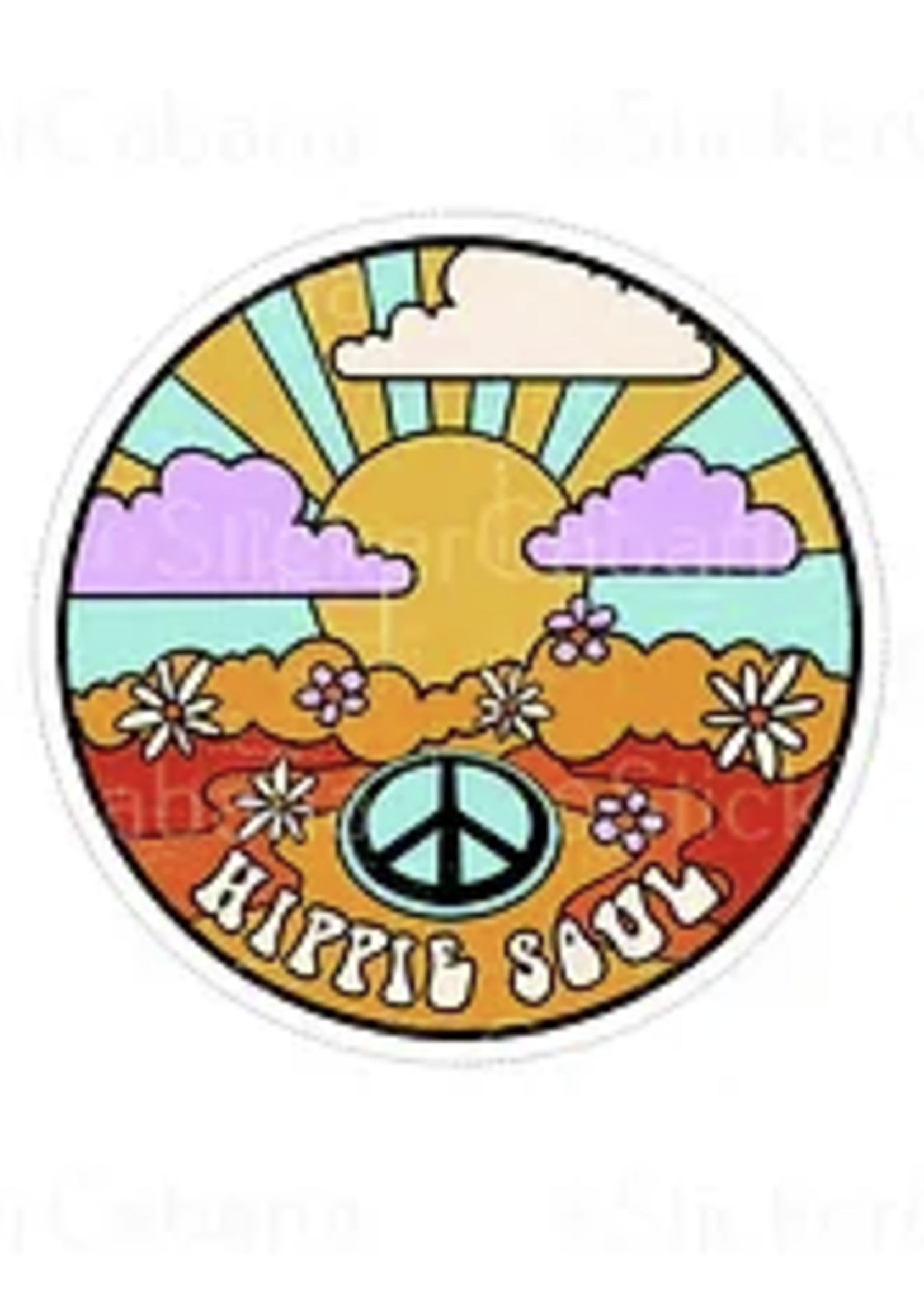 Hippy Soul Cartoon Sun