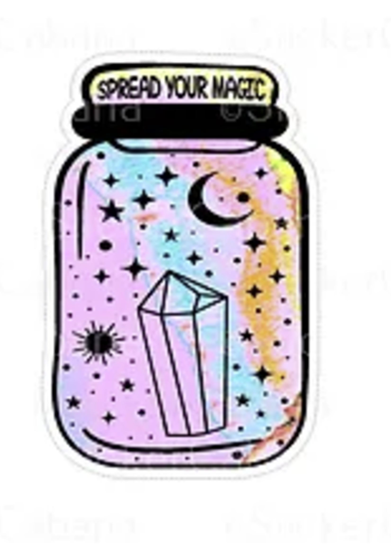 Spread Your Magic Jar Sticker