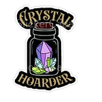 Crystal Hoarder Sticker