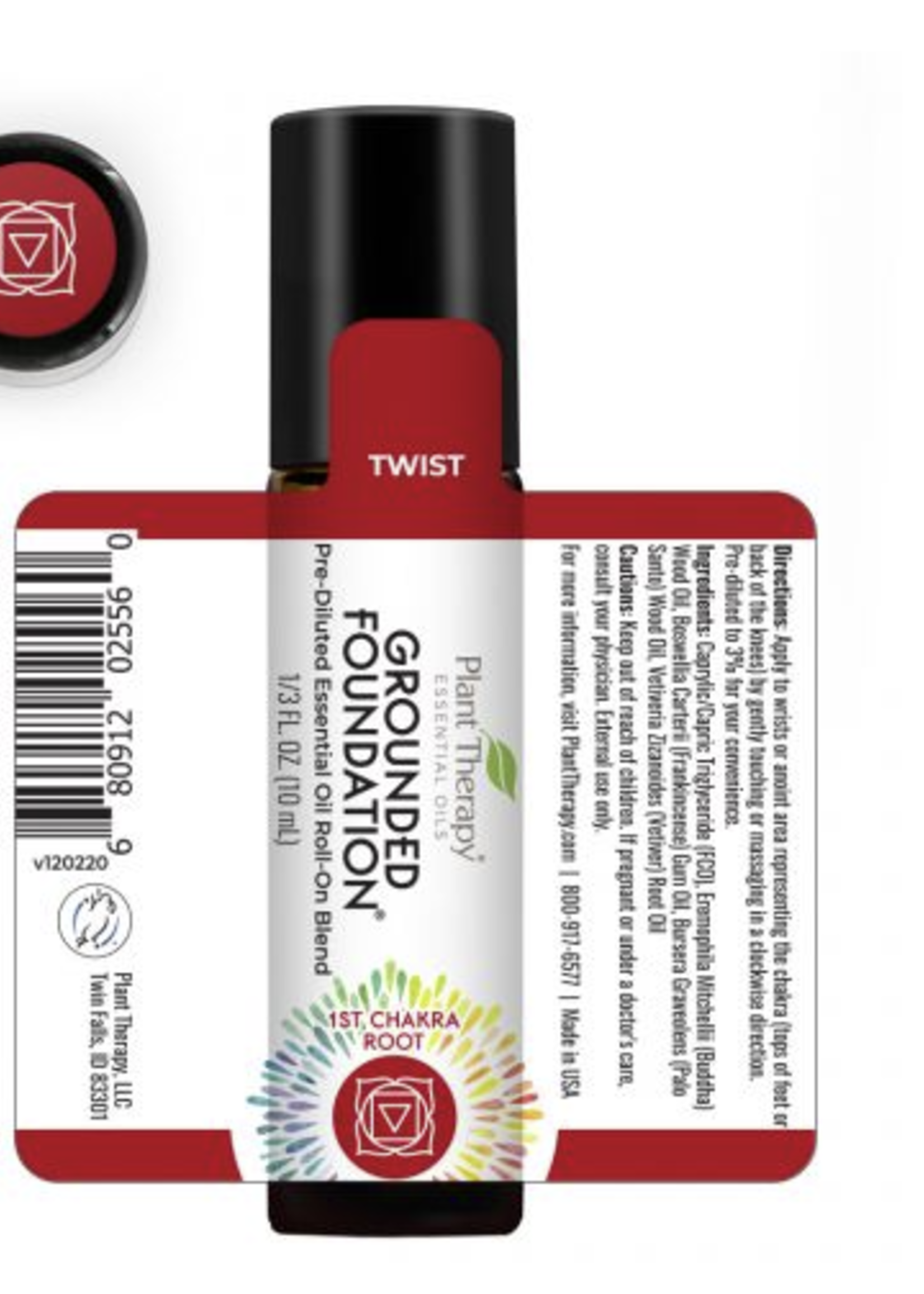 Plant Therapy Grounded Foundation (Root Chakra) Essential Oil Roll-On