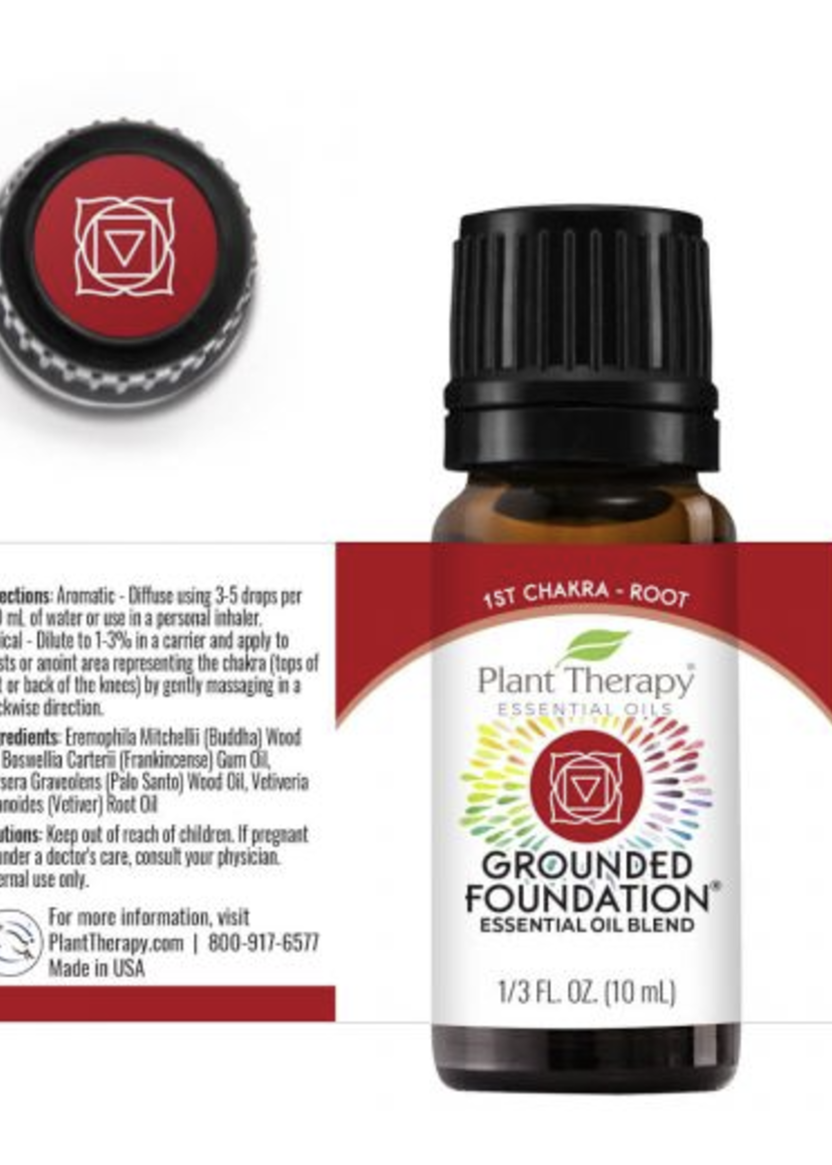 Plant Therapy Grounded Foundation (Root Chakra) Essential Oil 10 mL