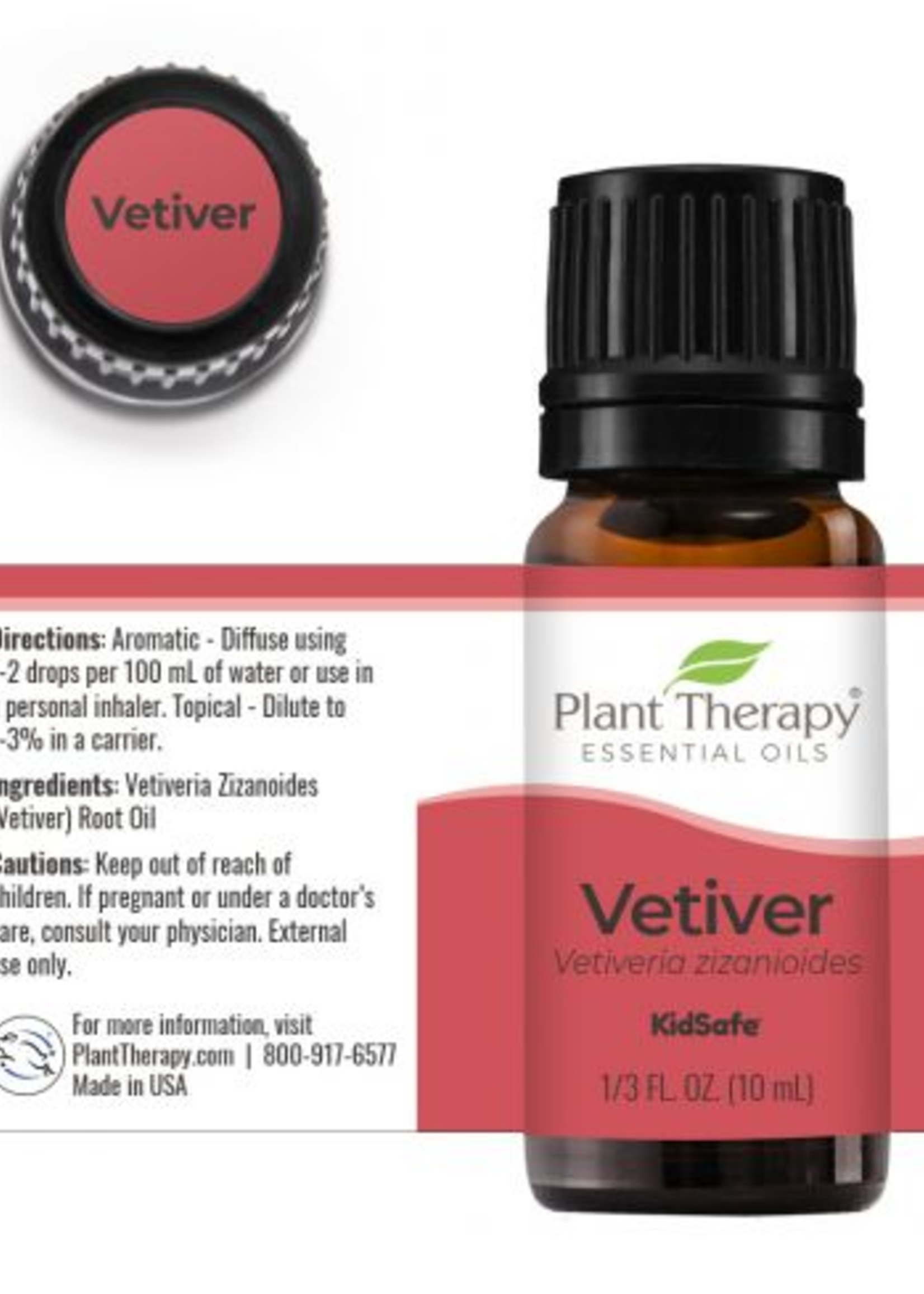 Plant Therapy Vetiver Essential Oil 10mL