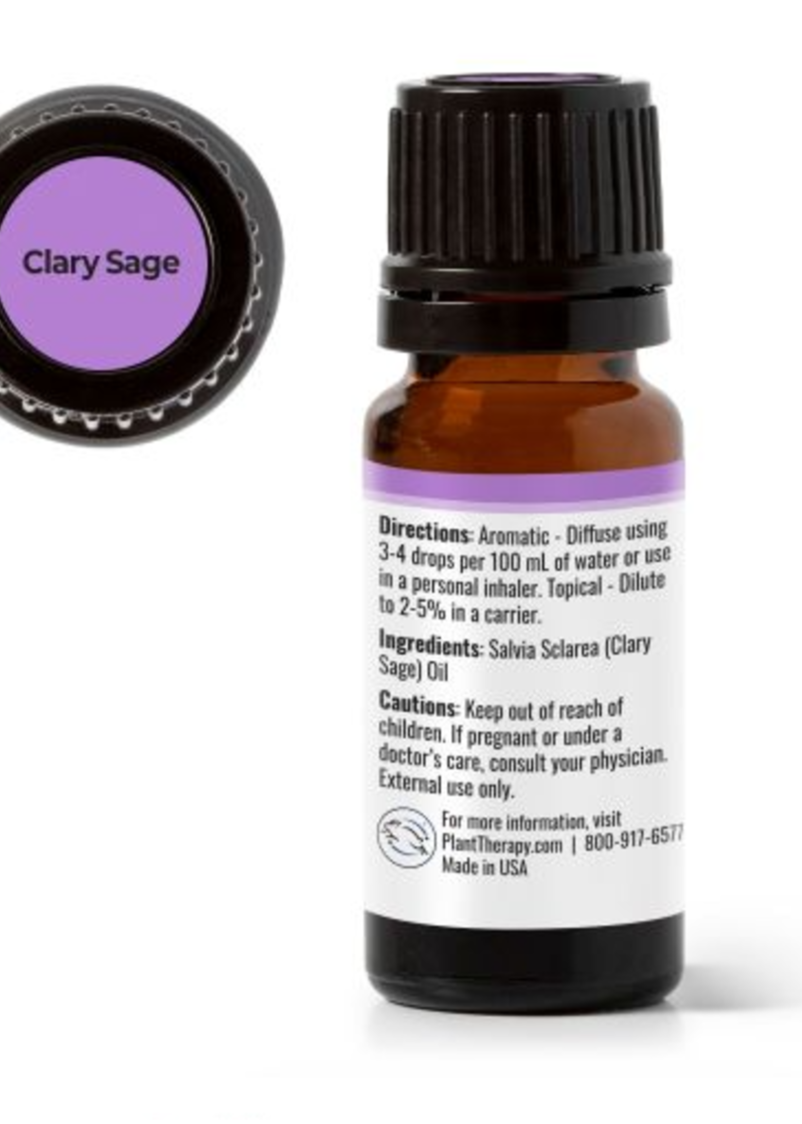 Plant Therapy Clary Sage Essential Oil 10mL