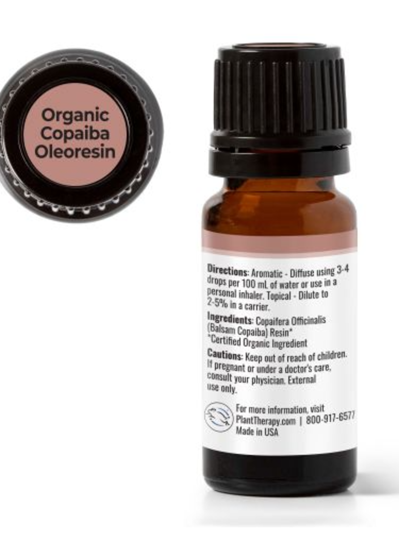 Plant Therapy Copaiba Oleoresin Organic  Essential Oil 10mL