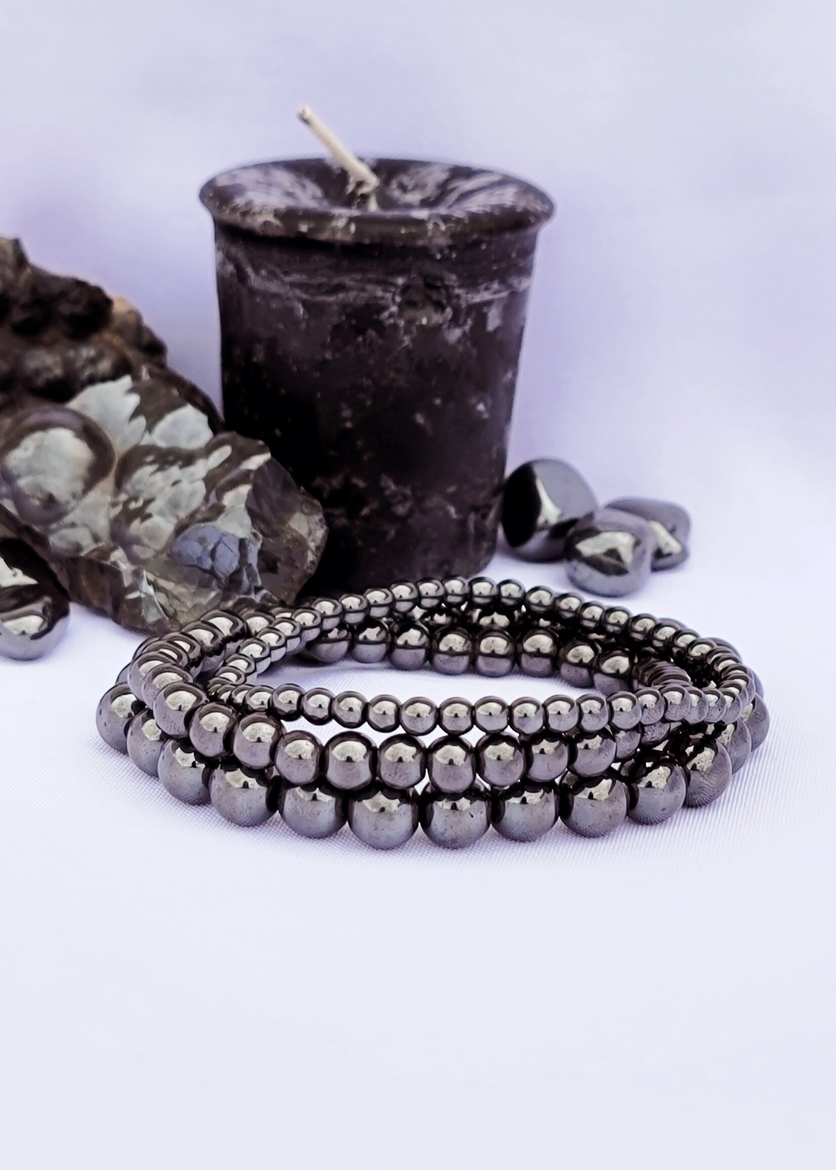 Hematite Bead Bracelet