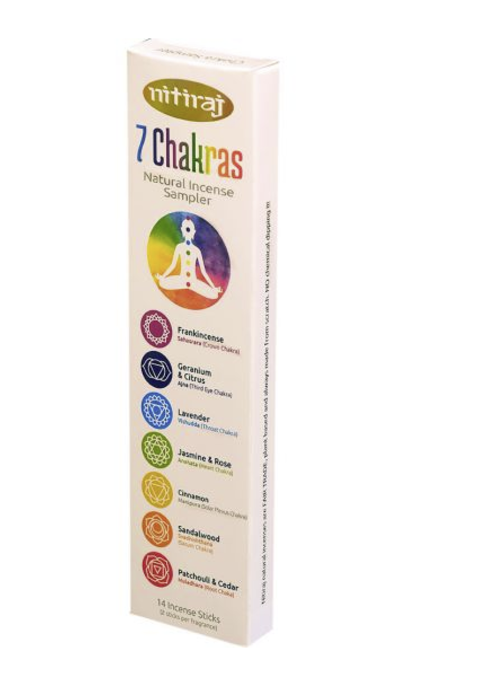 Nitiraj Chakra Incense Sticks Nitiraj 25g