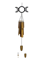 Triple Moon Bamboo Windchime H22" x W9.5"
