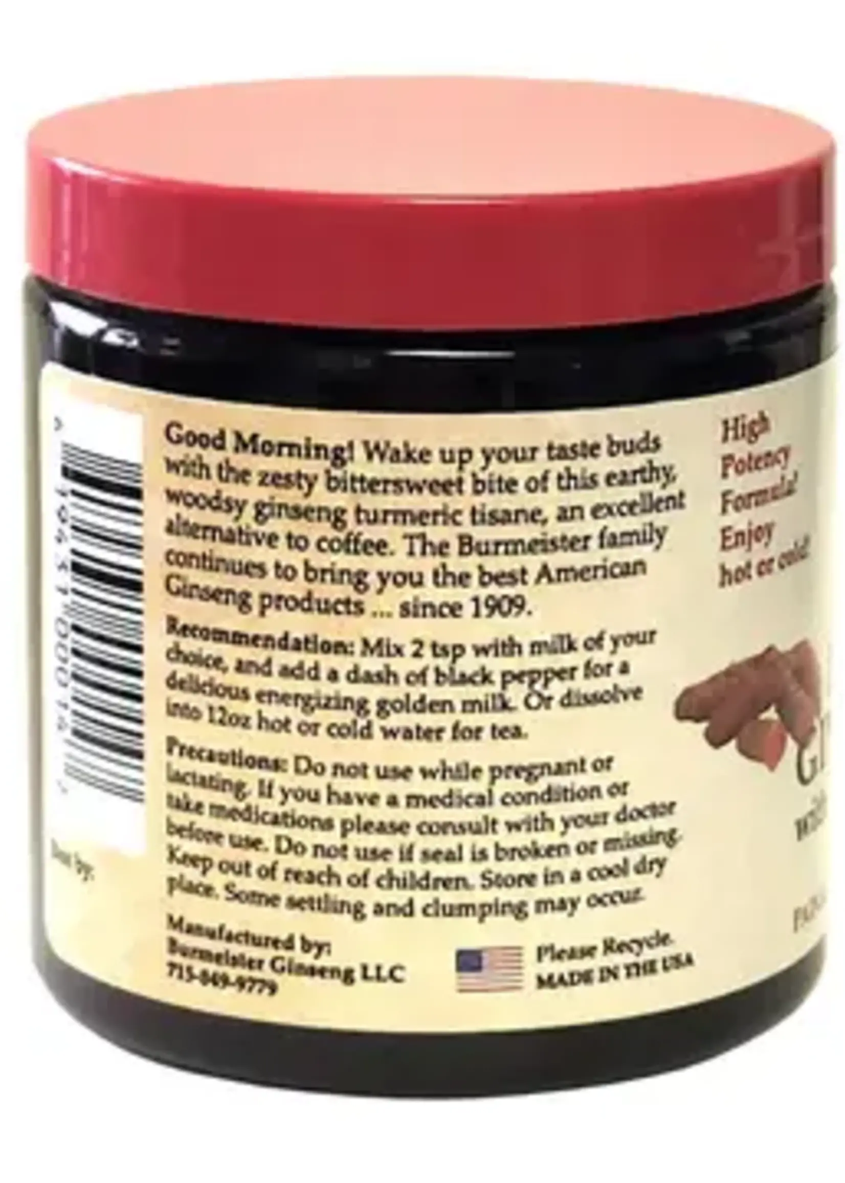 Instant Ginseng Tea with Turmeric & Ginger 30 servings