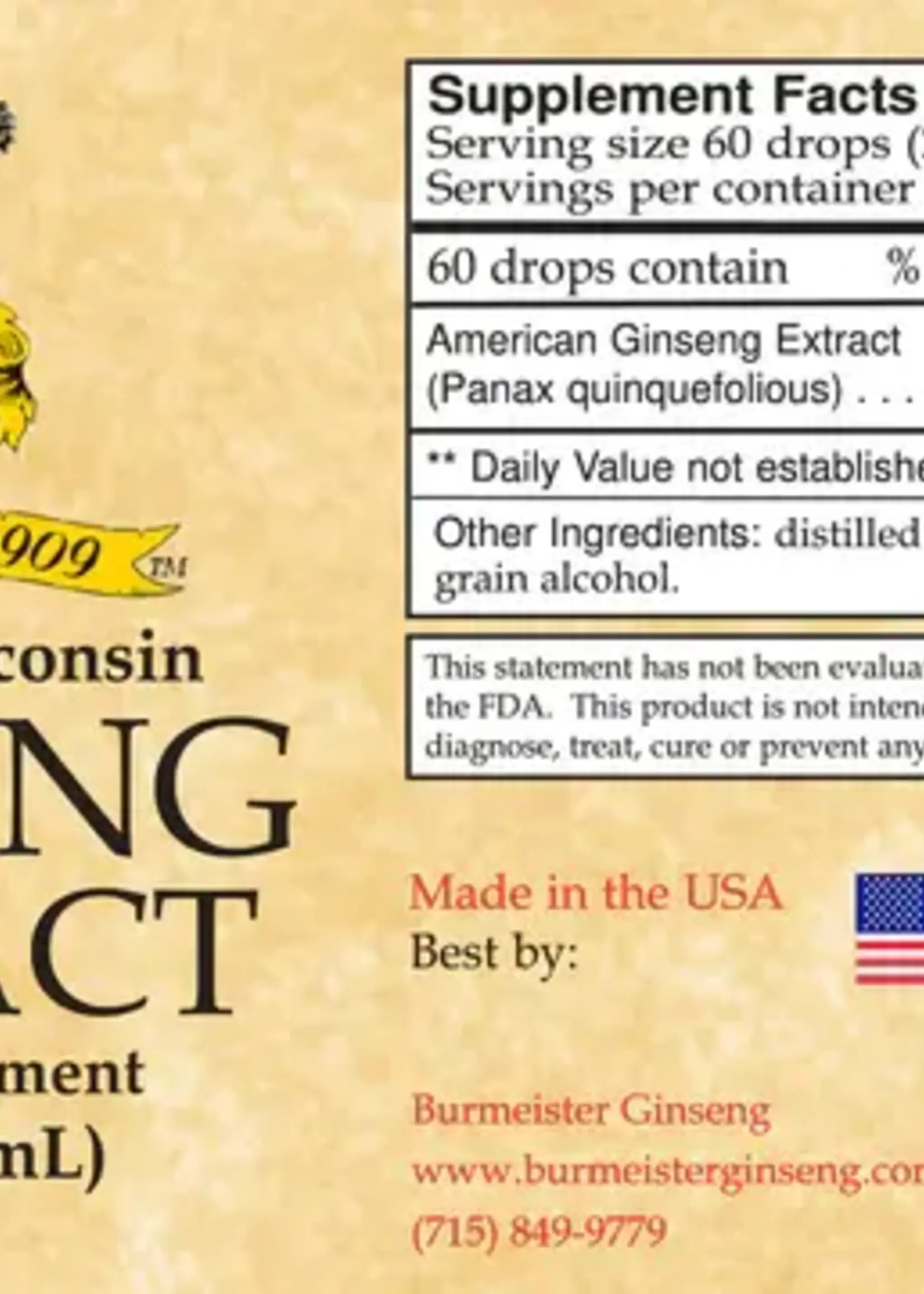 Ginseng Extract (2oz)